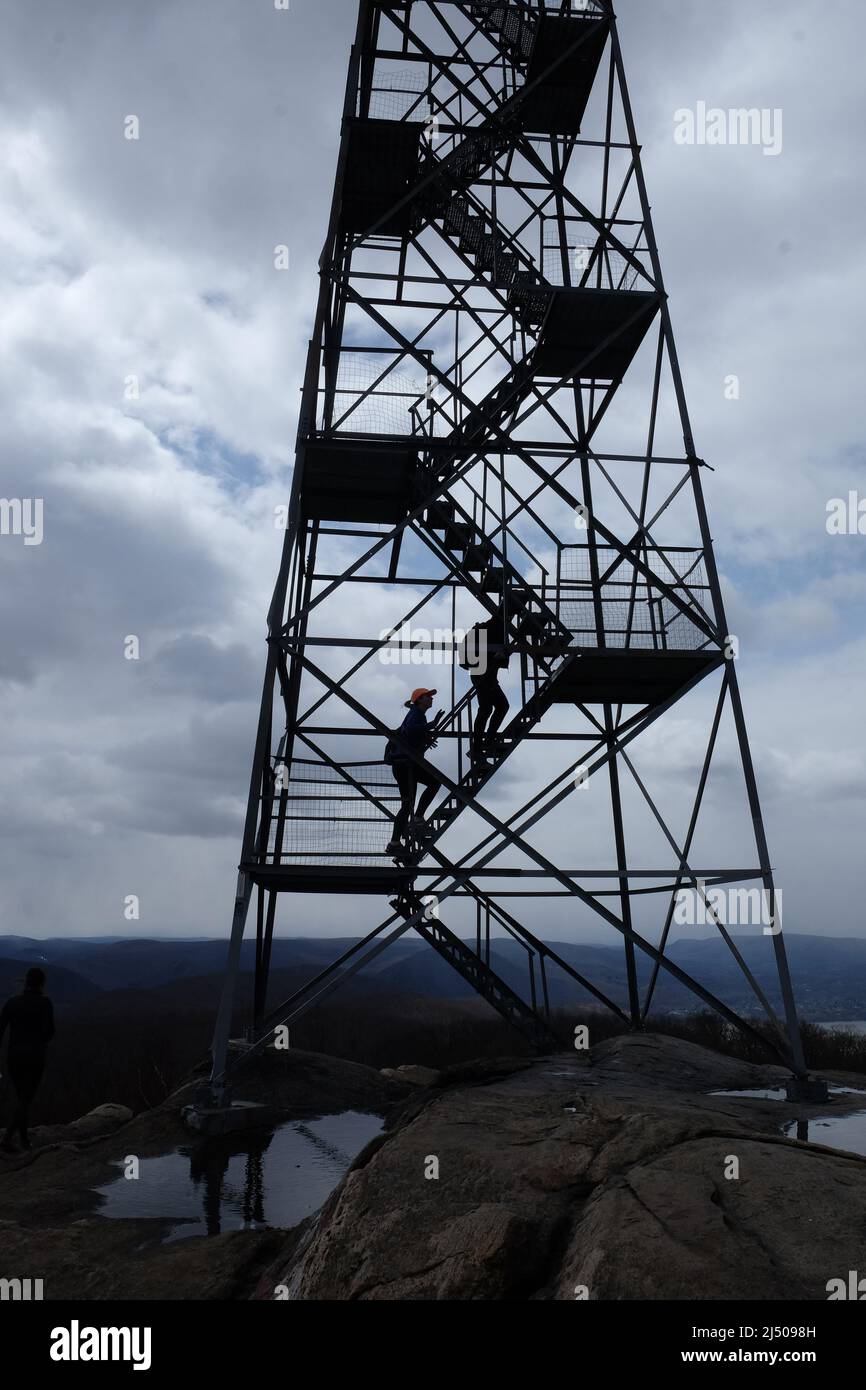 Il faro di fuoco, beacon New York aprile 2022 Foto Stock