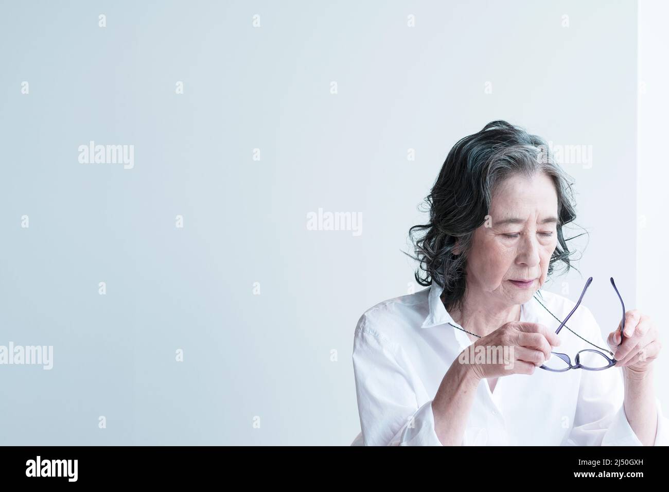 Business Woman in appoggio Foto Stock