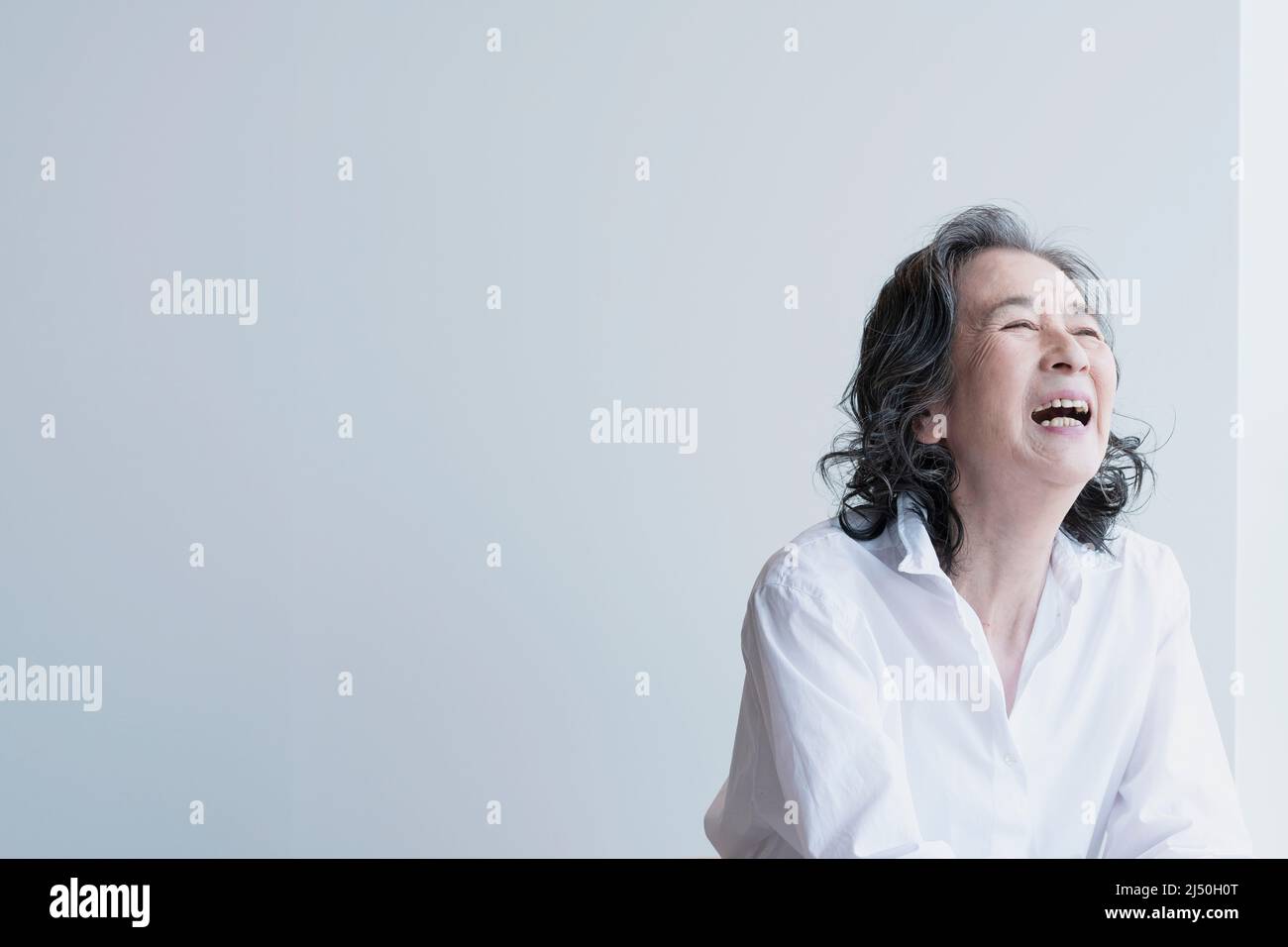 Sorridente Business donna Foto Stock