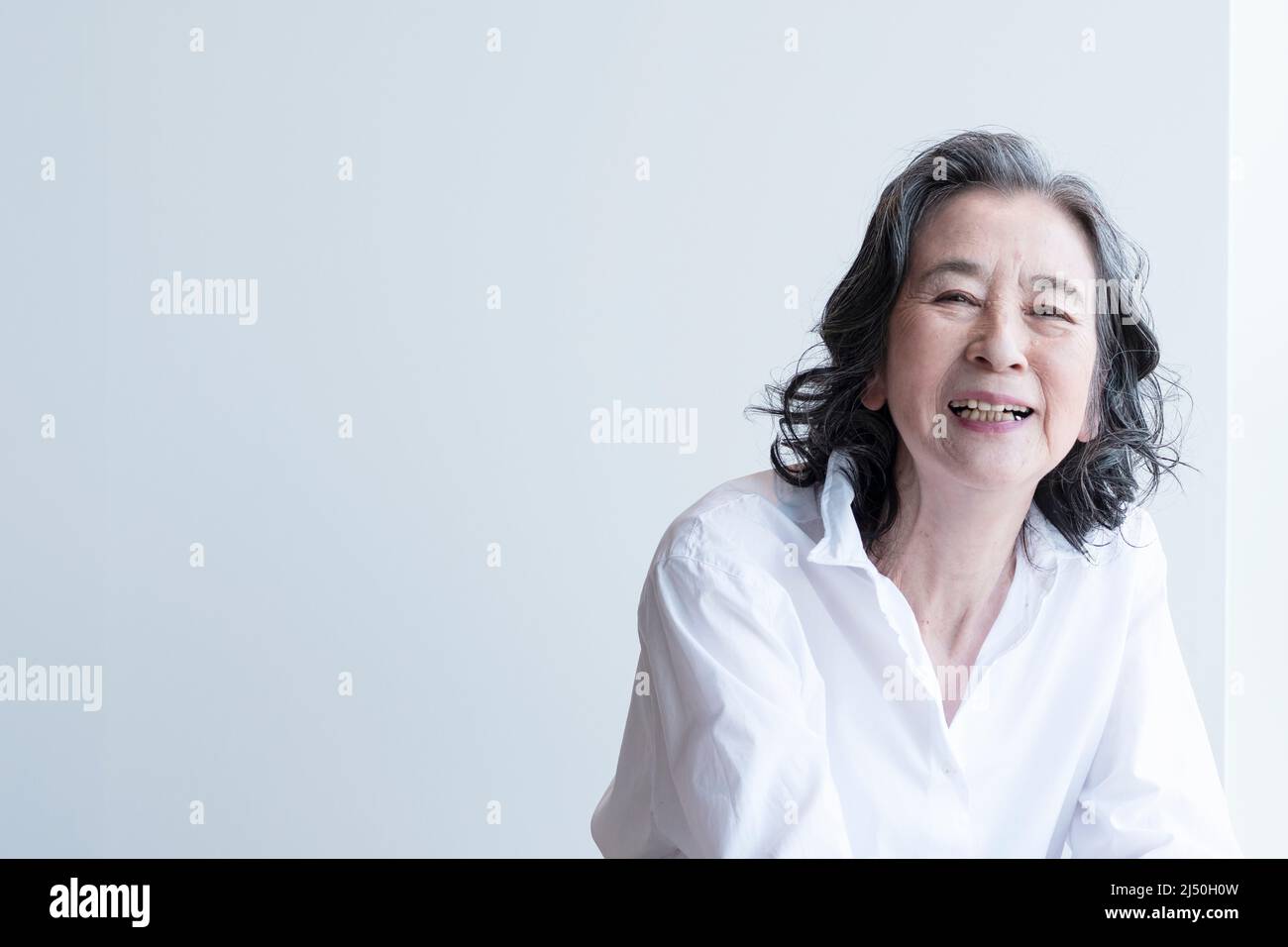 Sorridente Business donna Foto Stock