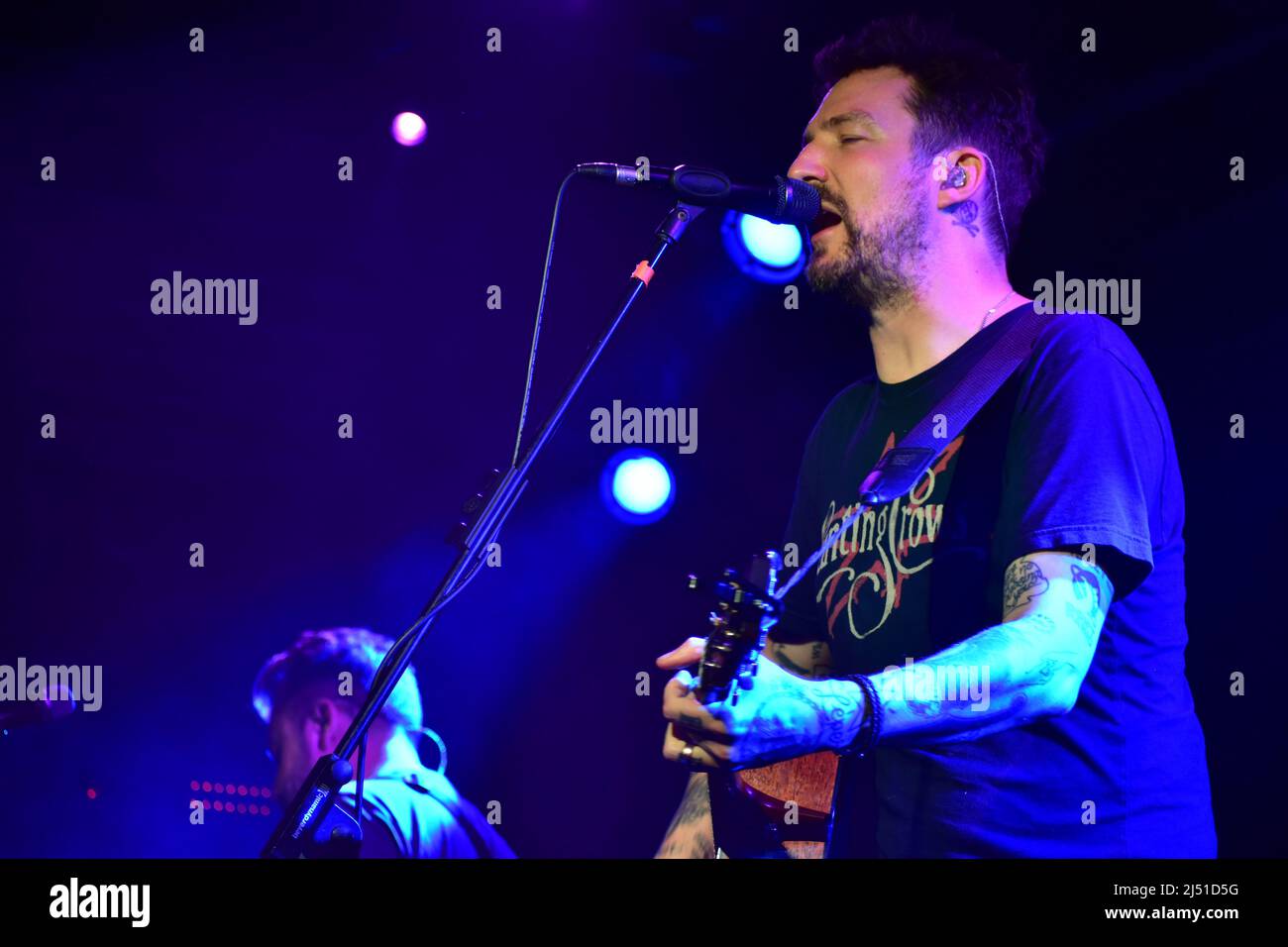 Frank Turner in performance al Fleece di Bristol. REGNO UNITO. Aprile 16, 2022 Foto Stock