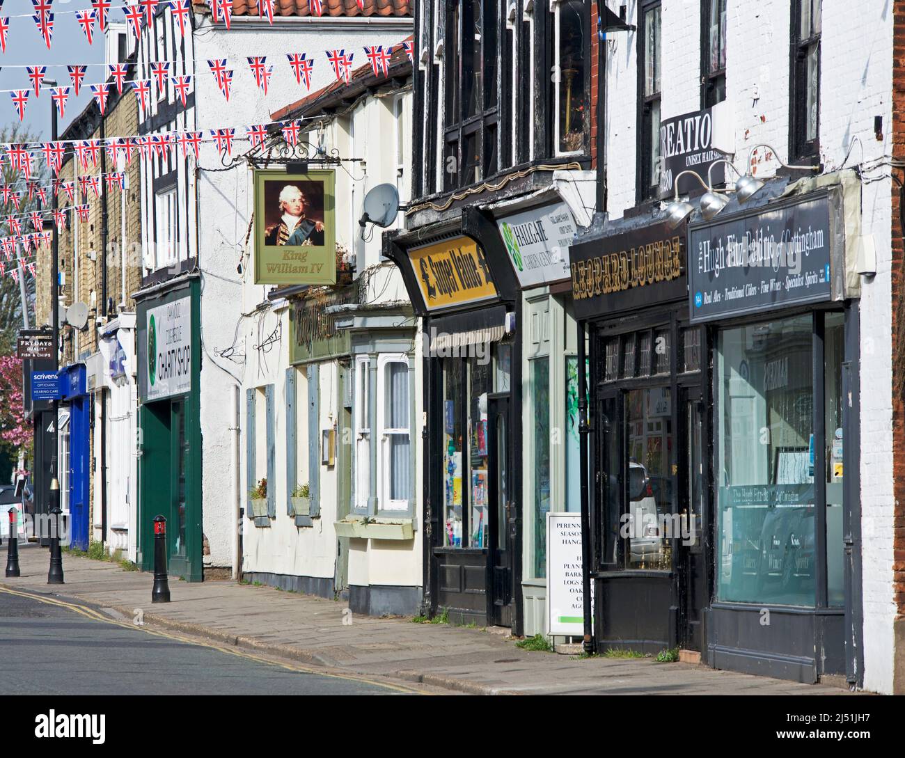 Hallgate nel villaggio di Cottingham, East Yorkshire, Inghilterra Regno Unito Foto Stock