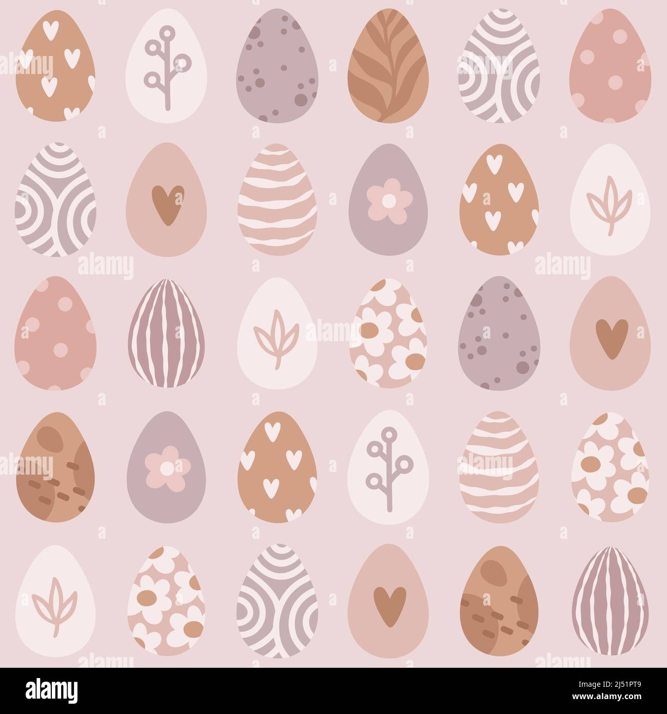 Modello di uova di Pasqua Illustrazione Vettoriale