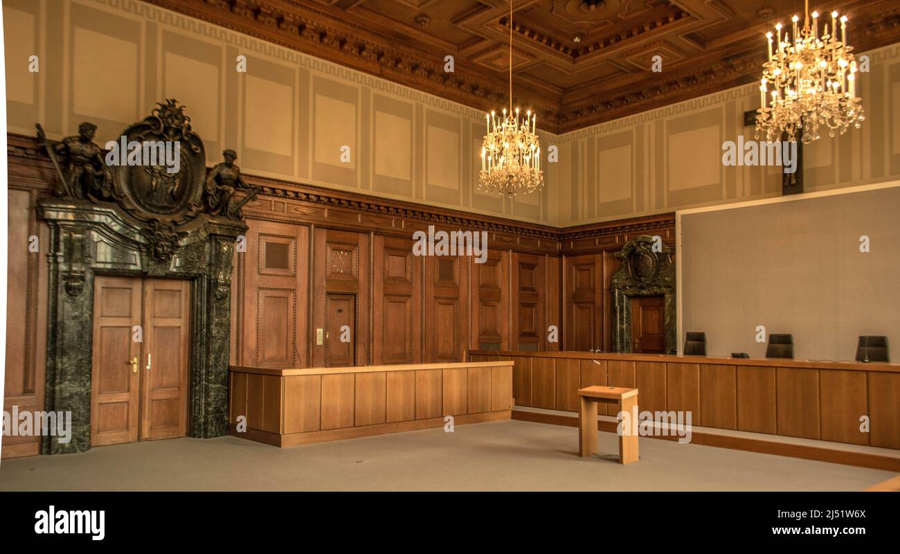 600, Memorium Norimberga Trials, Norimberga, Germania Foto Stock