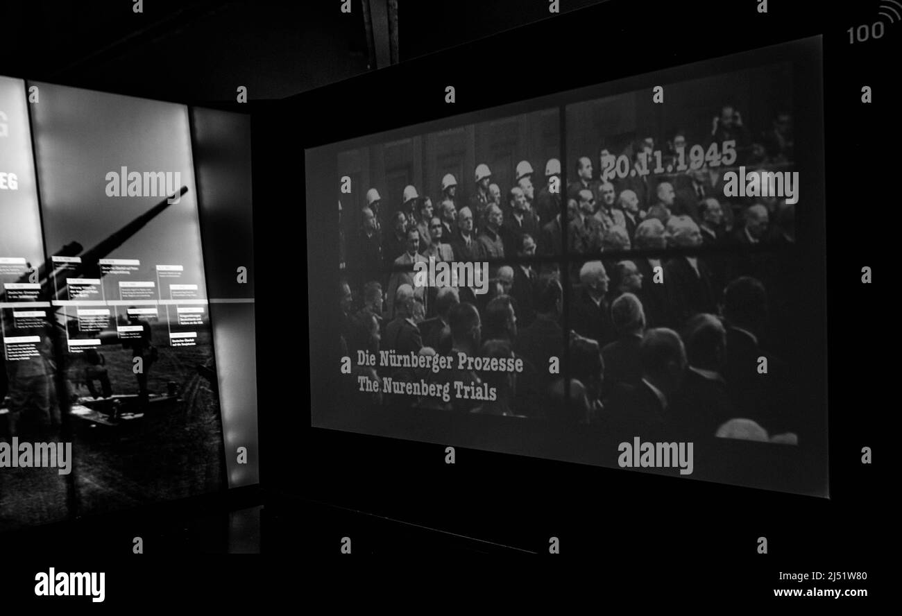 Processi di Memorium Norimberga, Norimberga, Germania Foto Stock