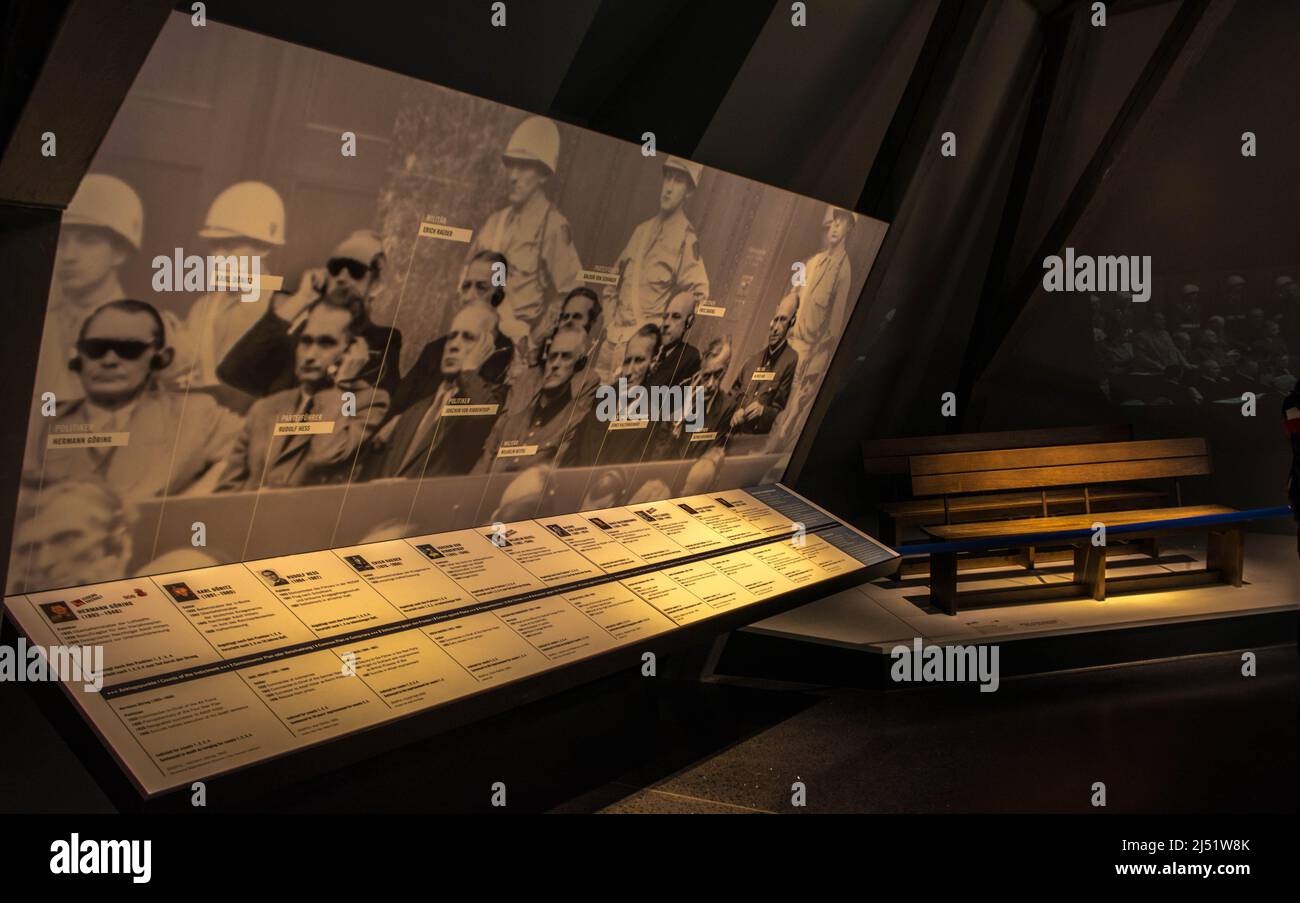 600, Memorium Norimberga Trials, Norimberga, Germania Foto Stock