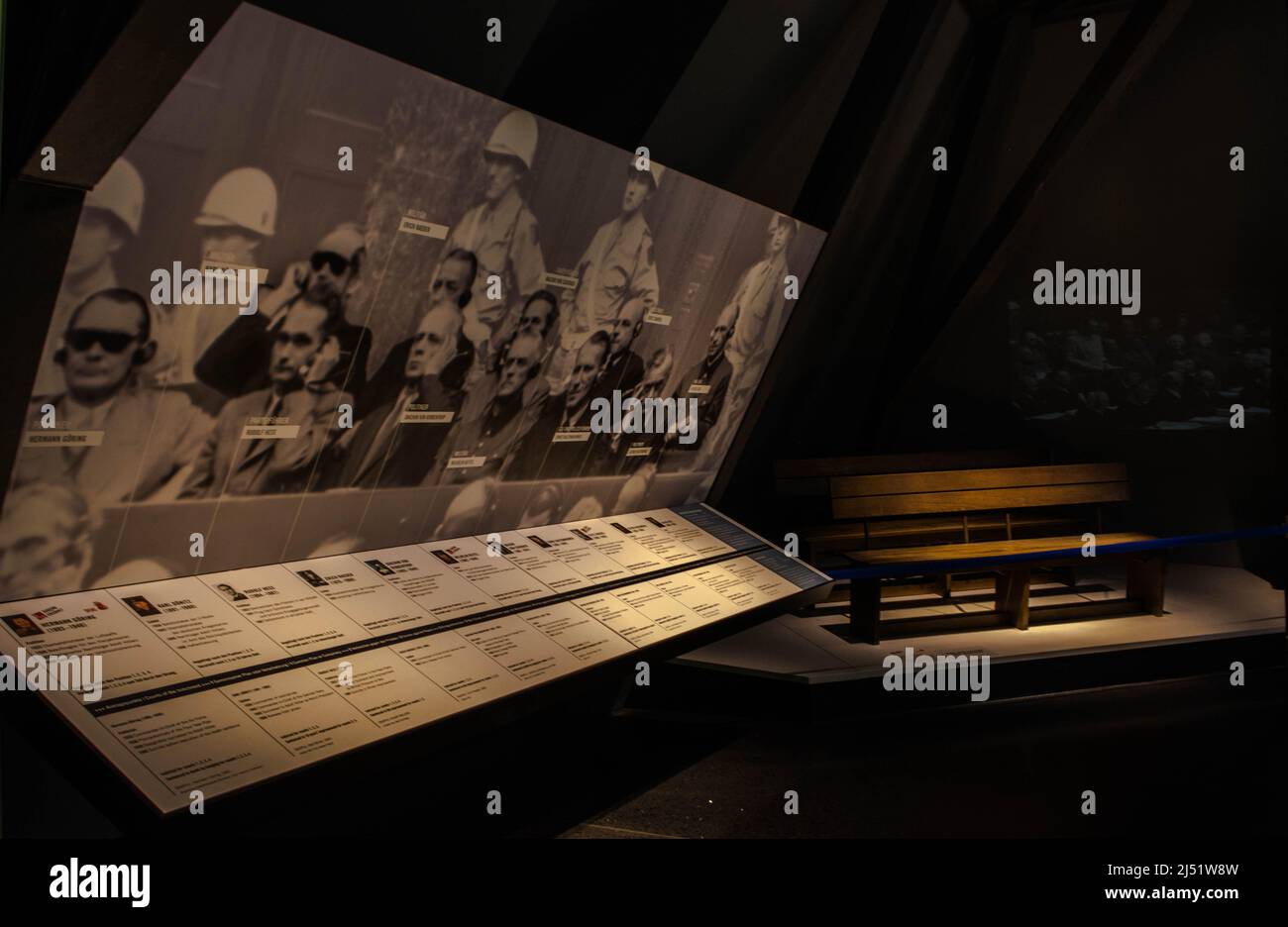 Hermann Goering e Rudolf Hess, Memorium Norimberga Trials, Norimberga, Germania Foto Stock