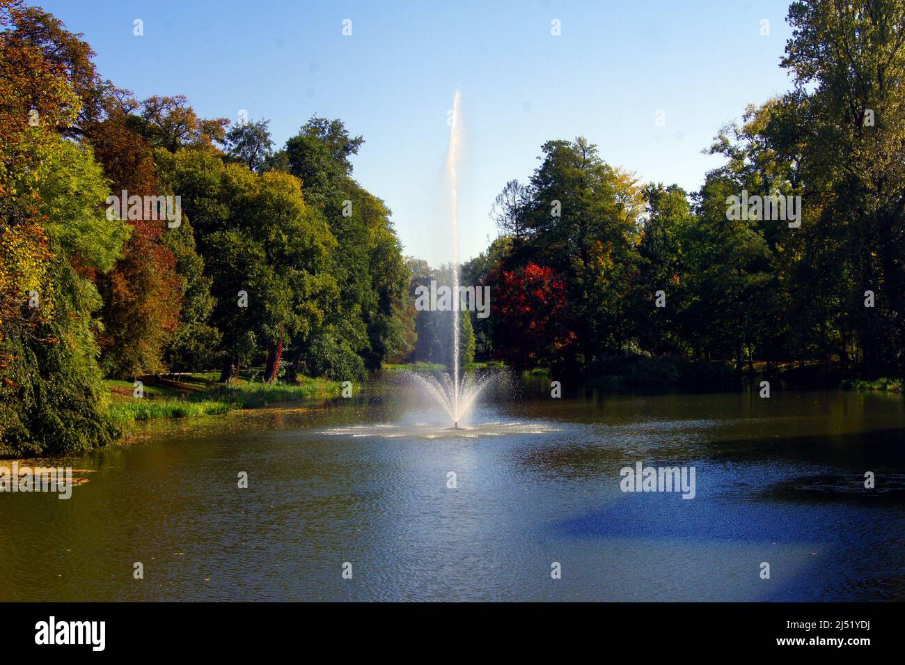 Parco paesaggistico a Kalisz, Calisia antica - Polonia Foto Stock