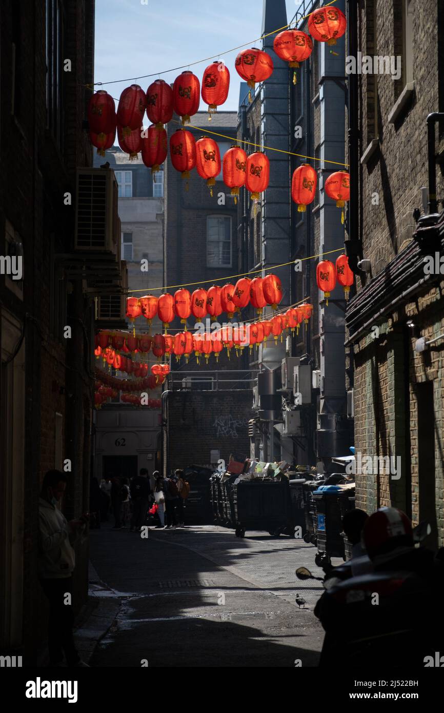 Chinatown a Londra, Inghilterra. Foto Stock