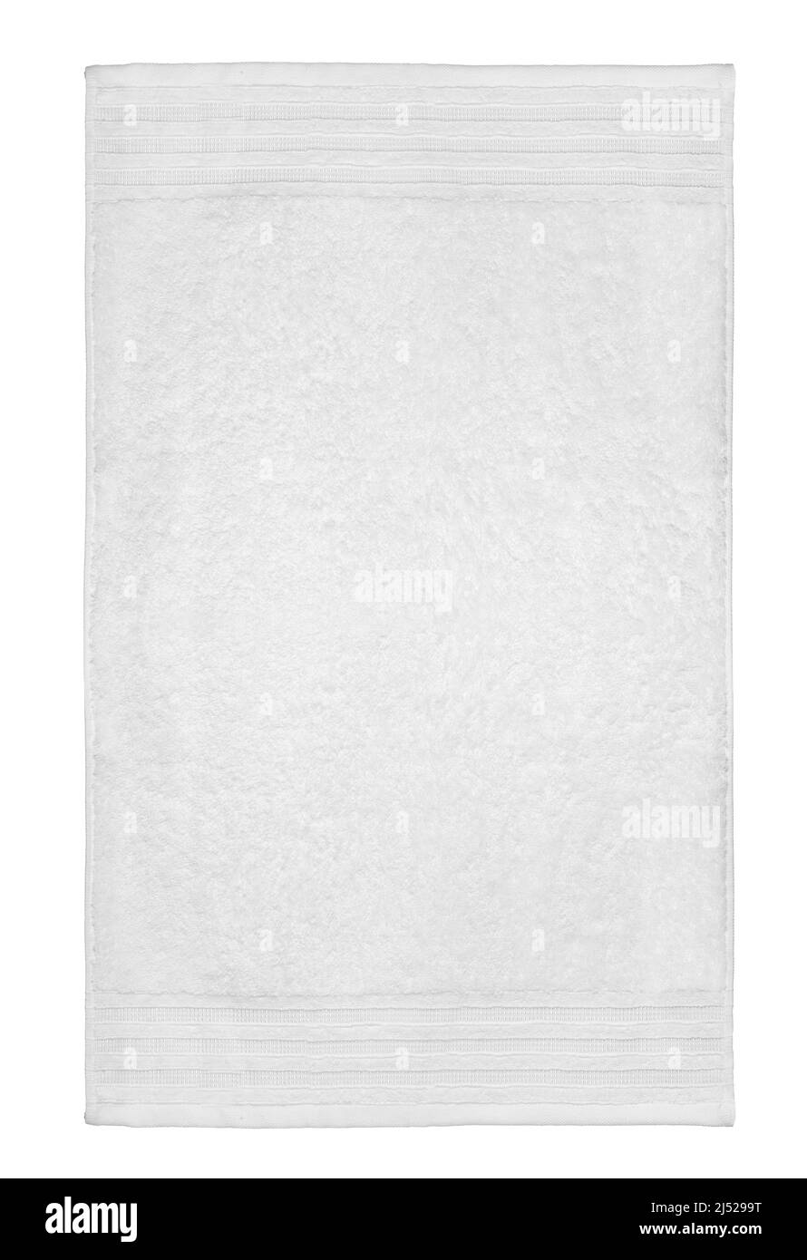 asciugamano cotone bagno bianco spa tessuto Foto Stock