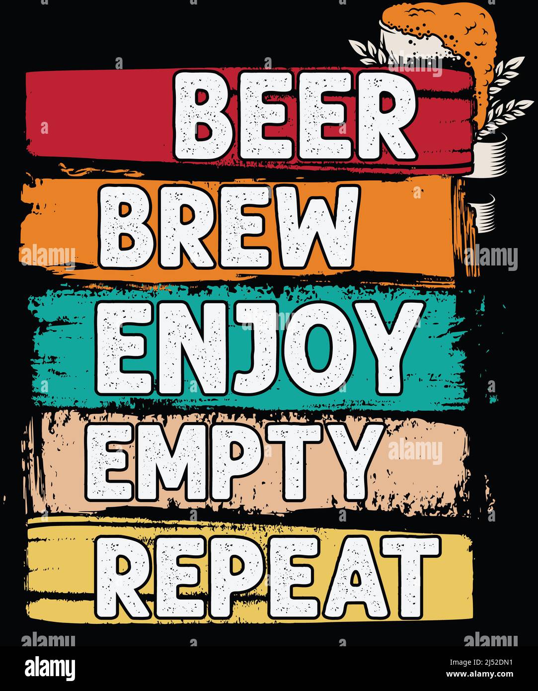 T-shirt da amante della birra Foto Stock