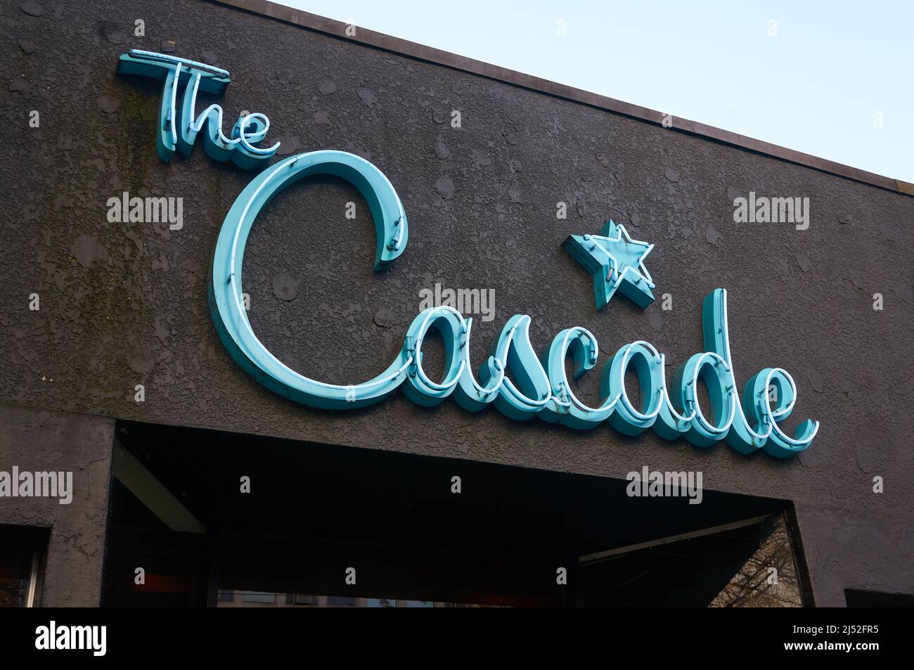 Il ristorante e bar Cascade Room sulla Main Street, Mount Pleasant, Vancouver, BC, Canada Foto Stock