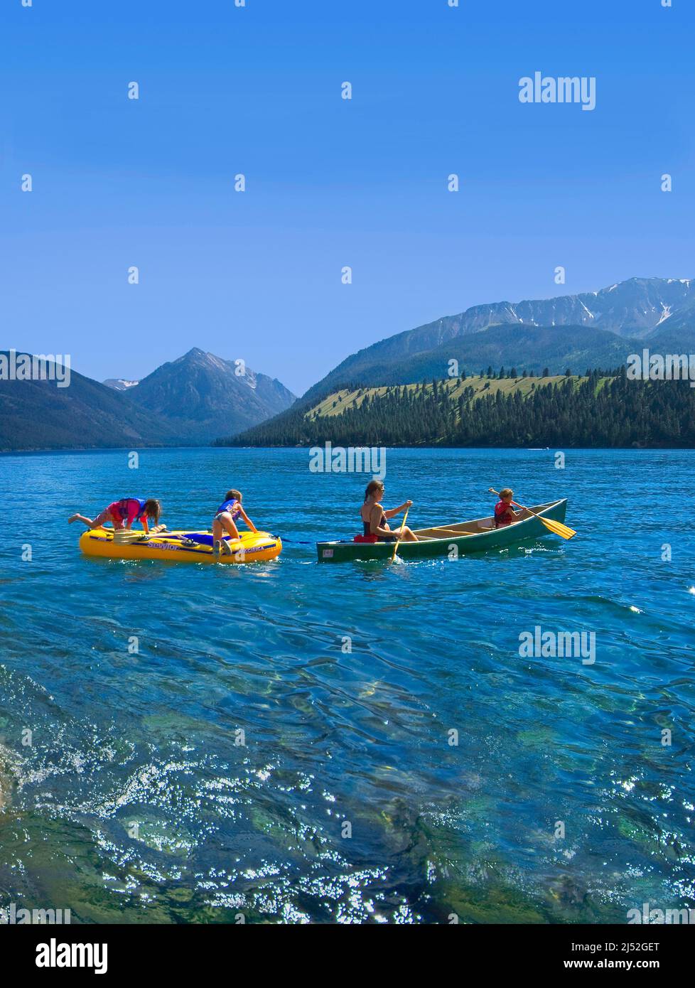 Sport acquatici, Wallowa Lake, Oregon Foto Stock