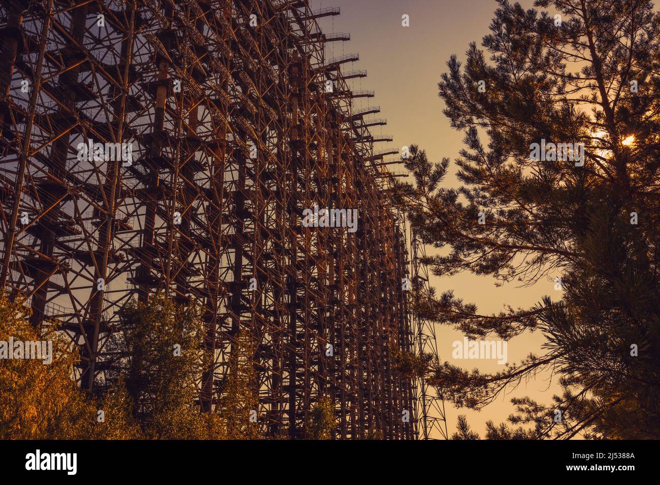 Duga Radar, Chernobyl, Ucraina Foto Stock