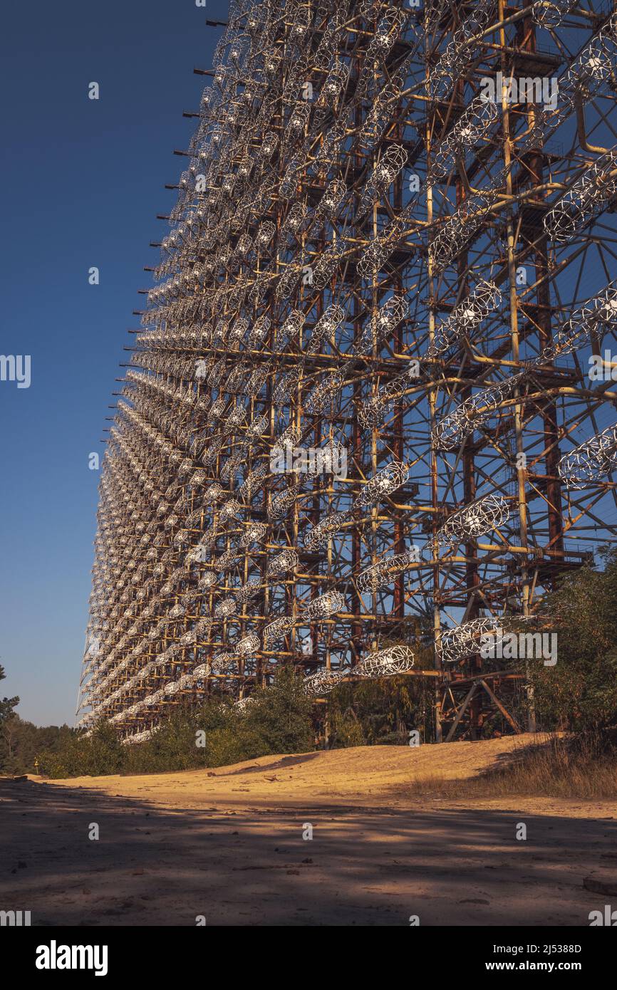 Duga Radar, Chernobyl, Ucraina Foto Stock