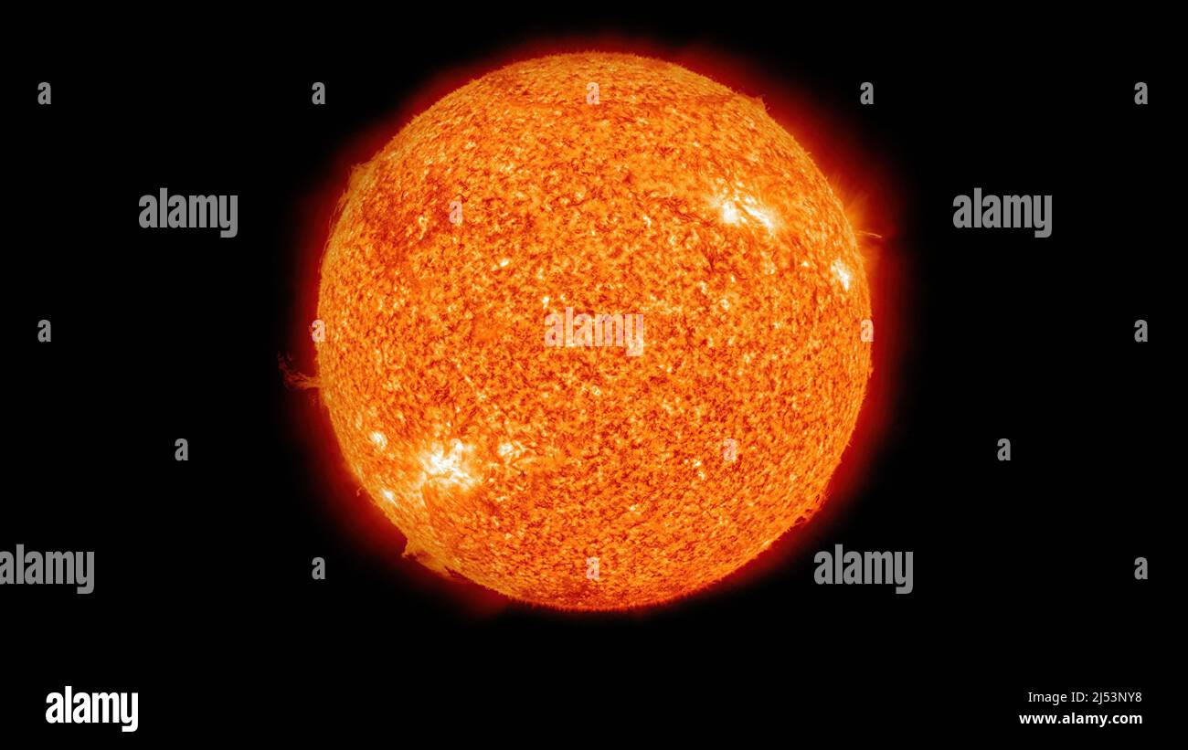 L'attività solare della superficie. Elementi di questa immagine sono stati forniti dalla NASA. Foto Stock