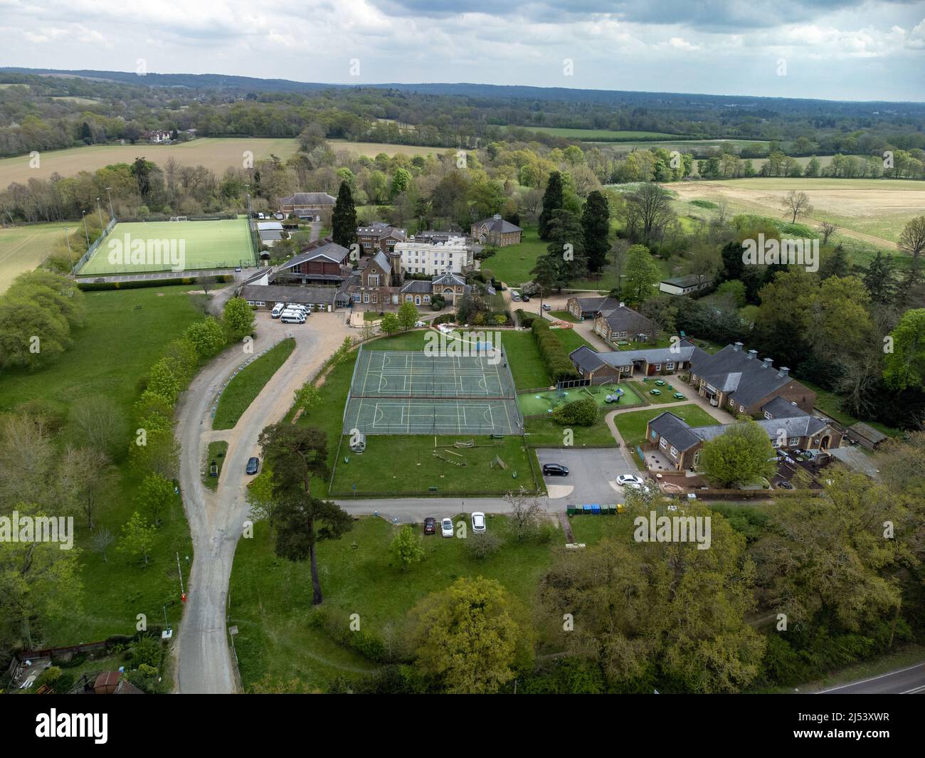 La Farlington School è una scuola indipendente di giorno e di collegio per gli alunni dai quattro ai diciotto anni a Horsham, West Sussex, Inghilterra. Foto Stock