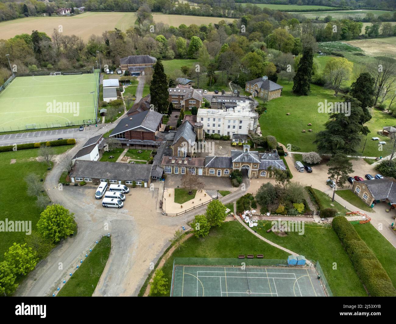 La Farlington School è una scuola indipendente di giorno e di collegio per gli alunni dai quattro ai diciotto anni a Horsham, West Sussex, Inghilterra. Foto Stock