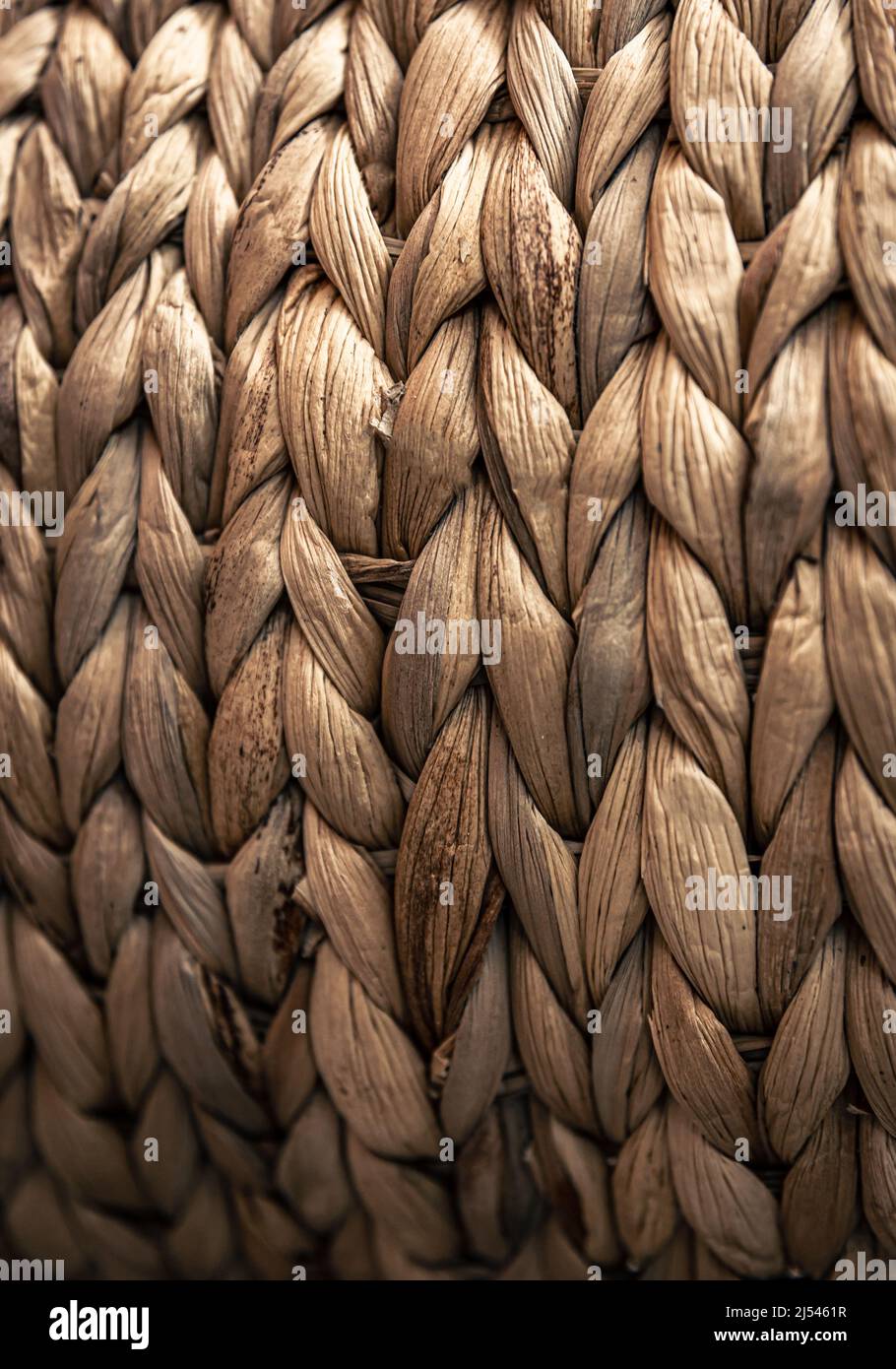 Un panno di iuta lavorato a maglia splendidamente Foto Stock