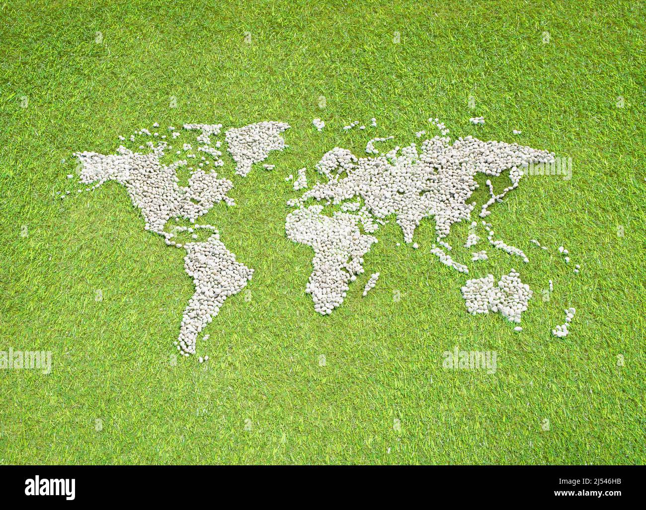 Mappa del mondo Foto Stock