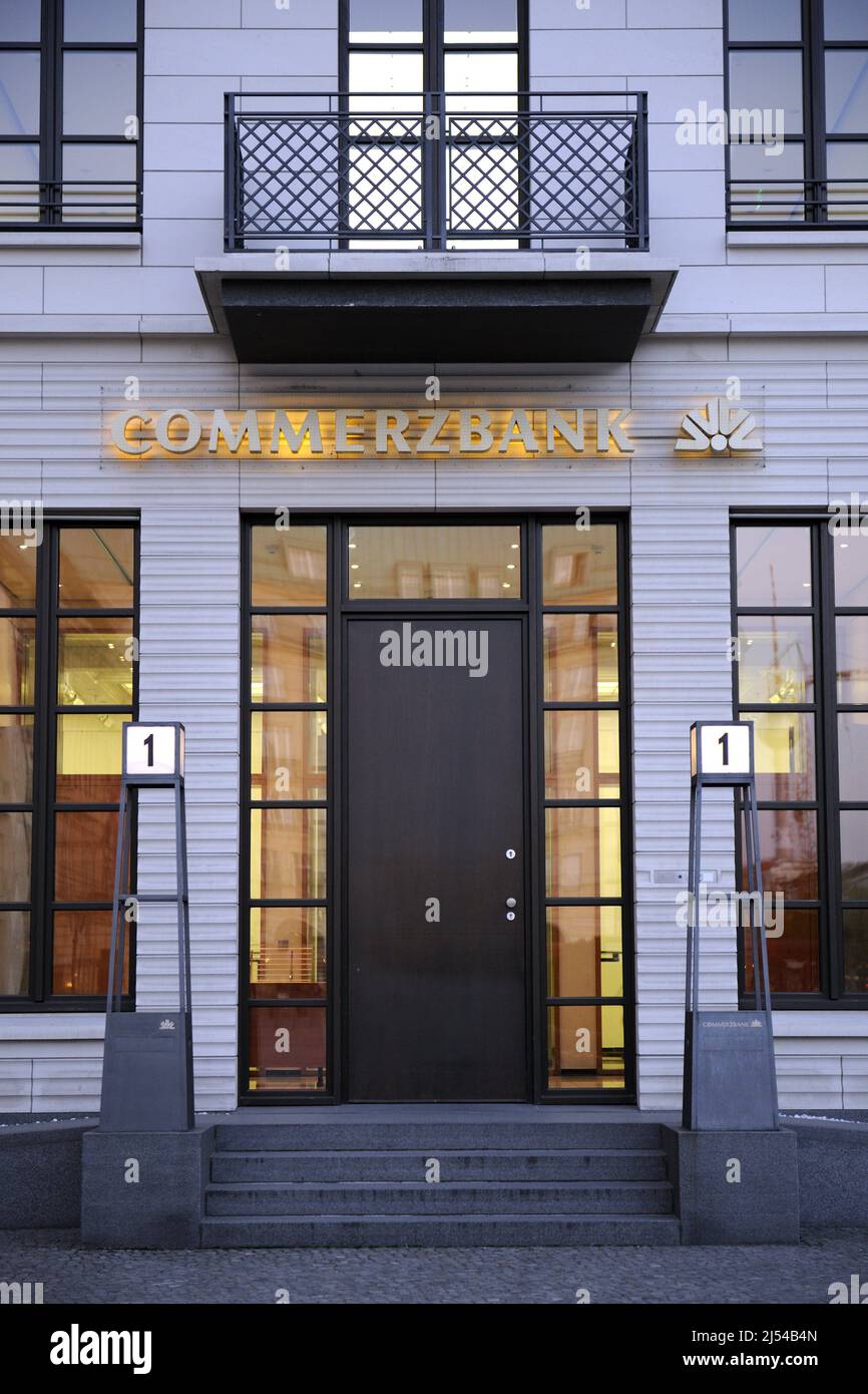 Sede principale della Commerzbank presso la Pariser Platz No. 1, Germania, Berlino Foto Stock