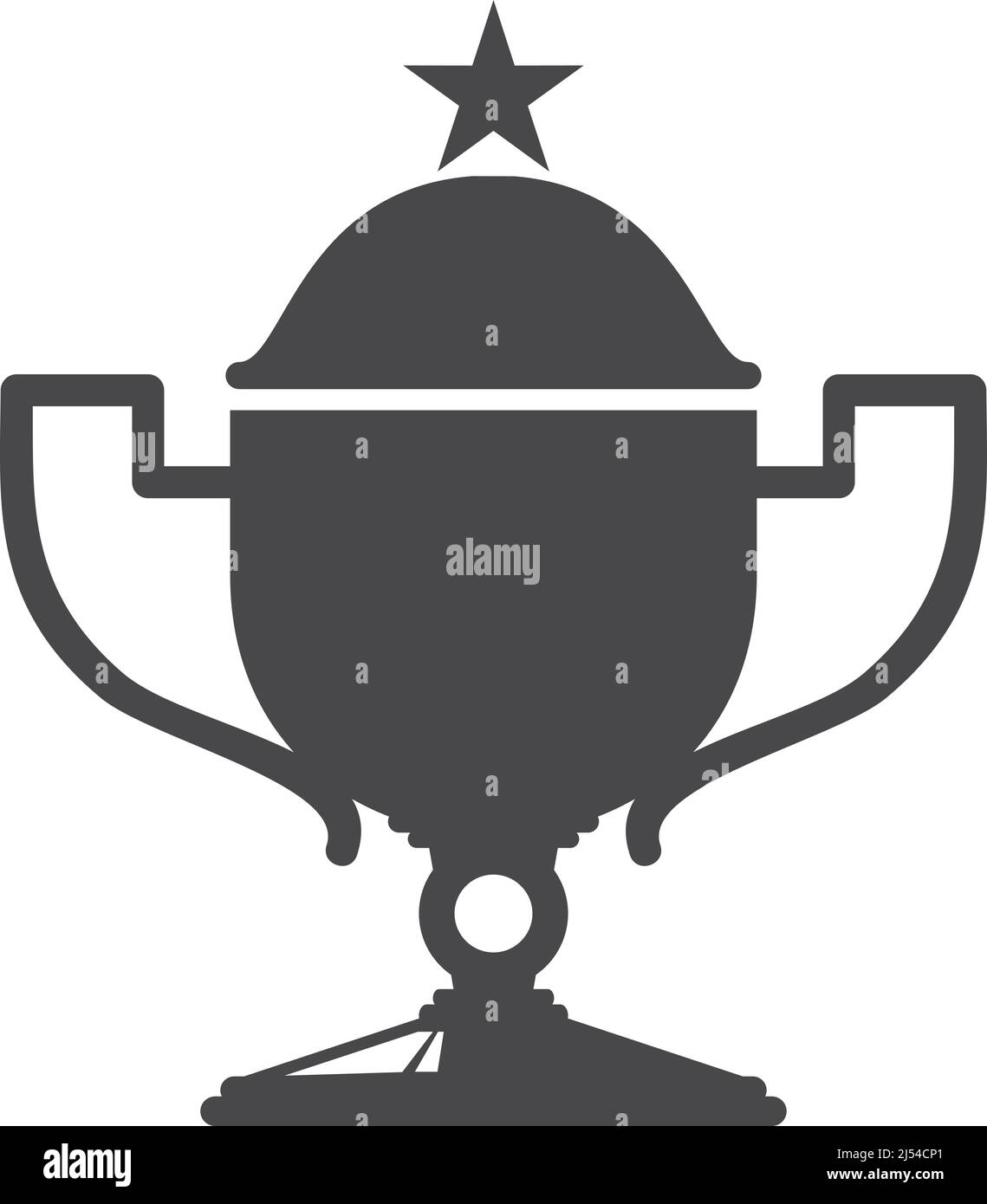 Silhouette premiata. Premio del vincitore. Simbolo del campione Illustrazione Vettoriale