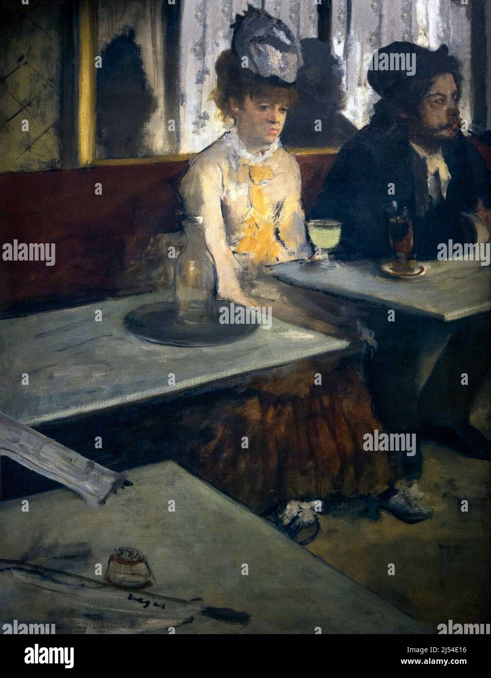 In un Cafe, Assenzio, dans un cafe, l'Absinthe, Edgar Degas, 1873, Musee D'Orsay Art Gallery, Parigi, Francia, Europa Foto Stock