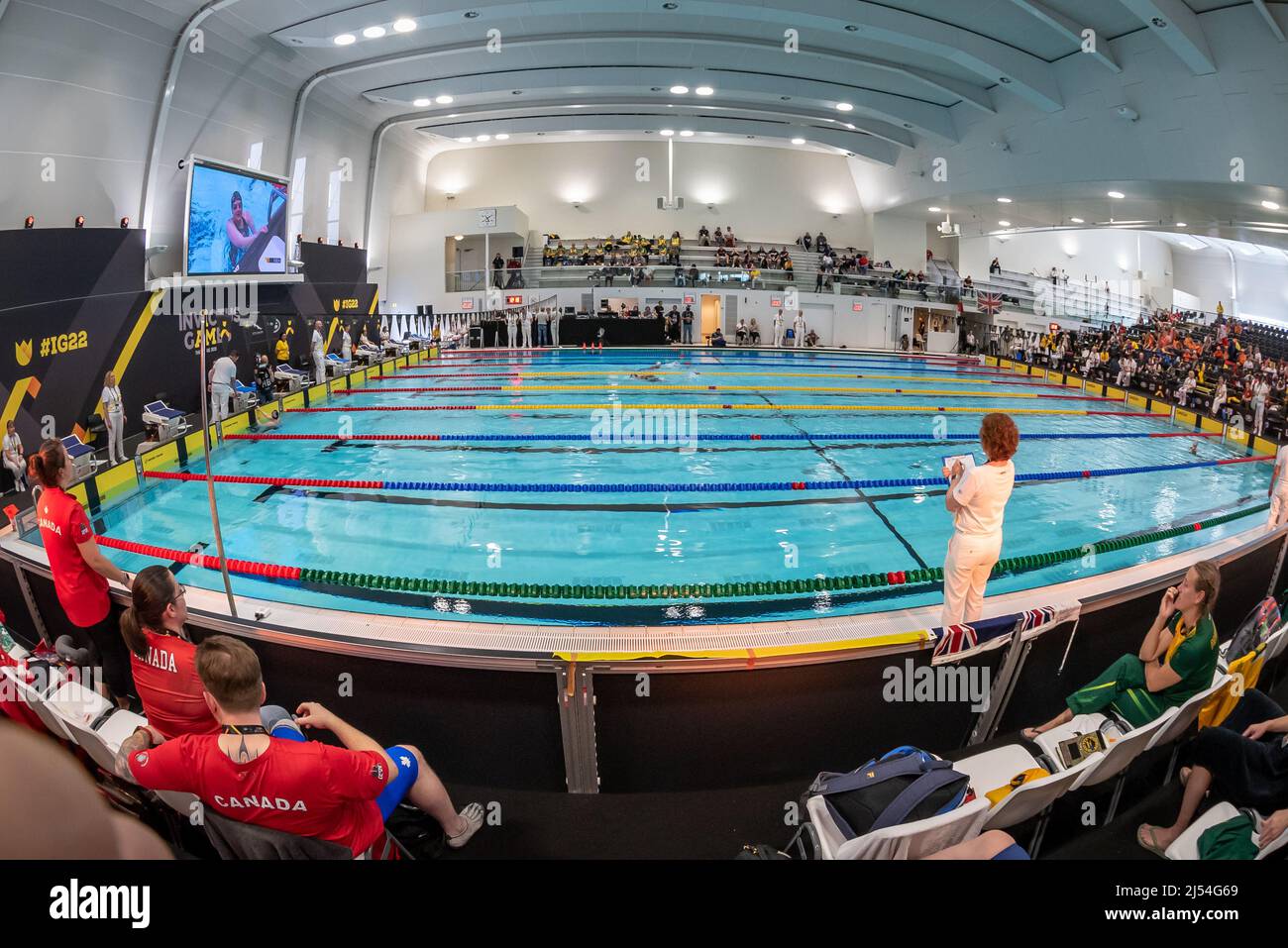 19 aprile 2022, invictus Games in piscina l'Hofbad a l'Aia - Paesi Bassi Foto Stock