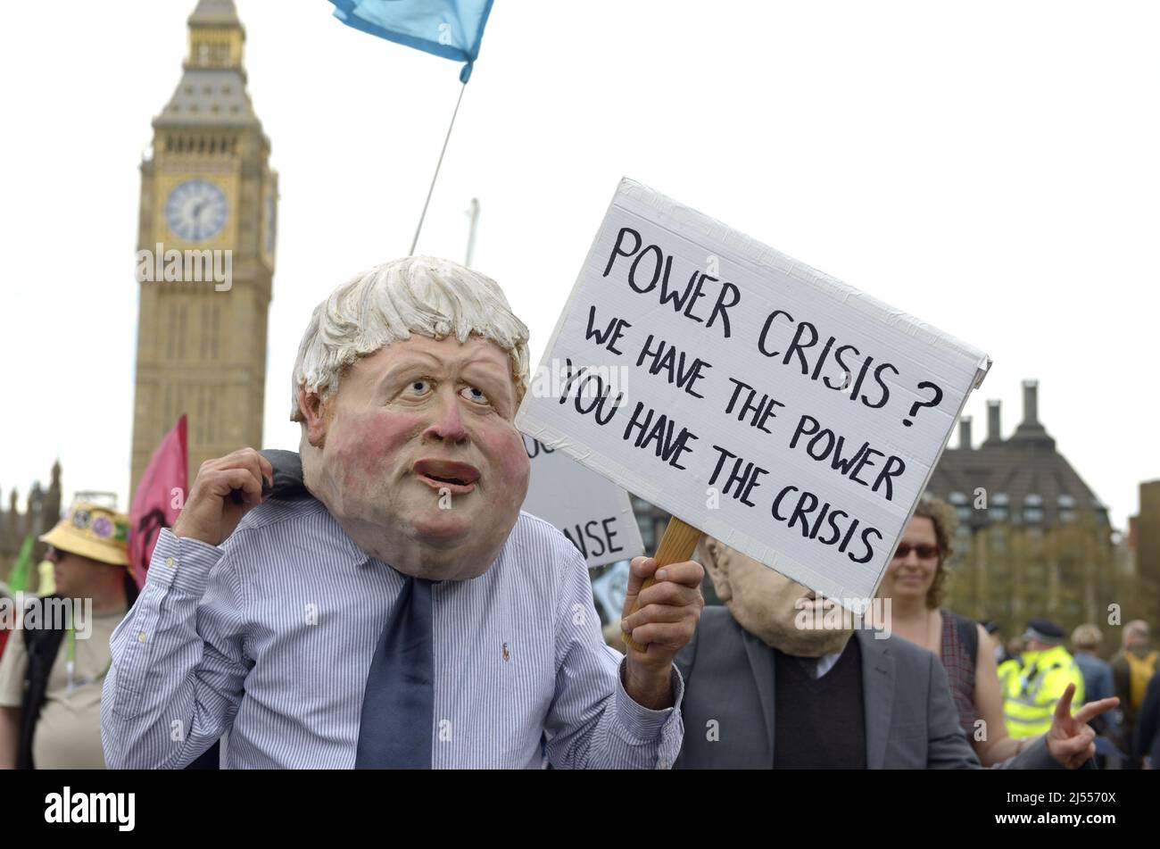Estinzione la ribellione protesta marcia contro l'uso di combustibili fossili, 13th aprile 2022 Foto Stock