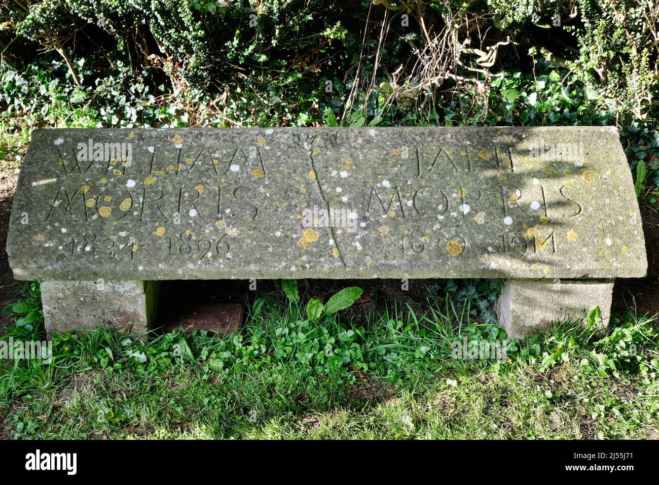 Famiglia Morris grave Kelmscott Foto Stock