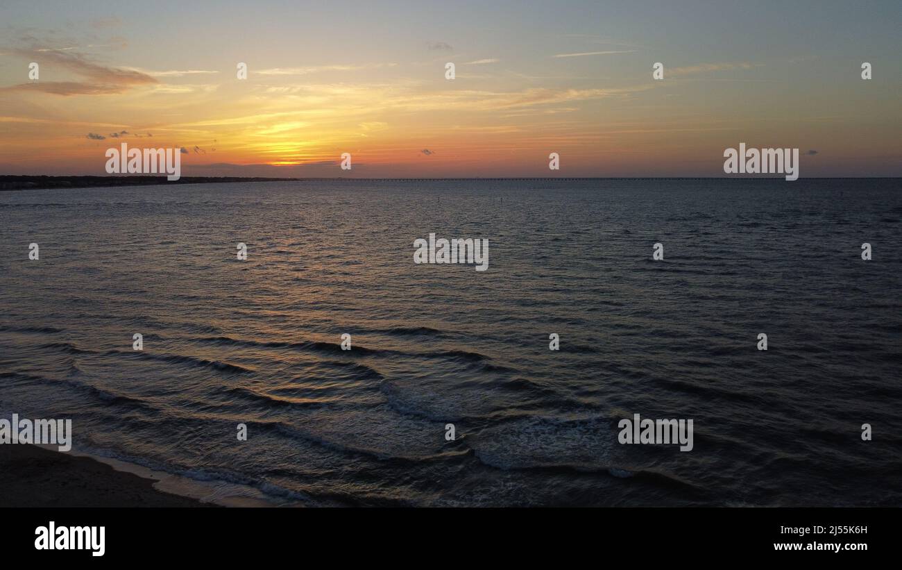Un tramonto momenti finali Foto Stock