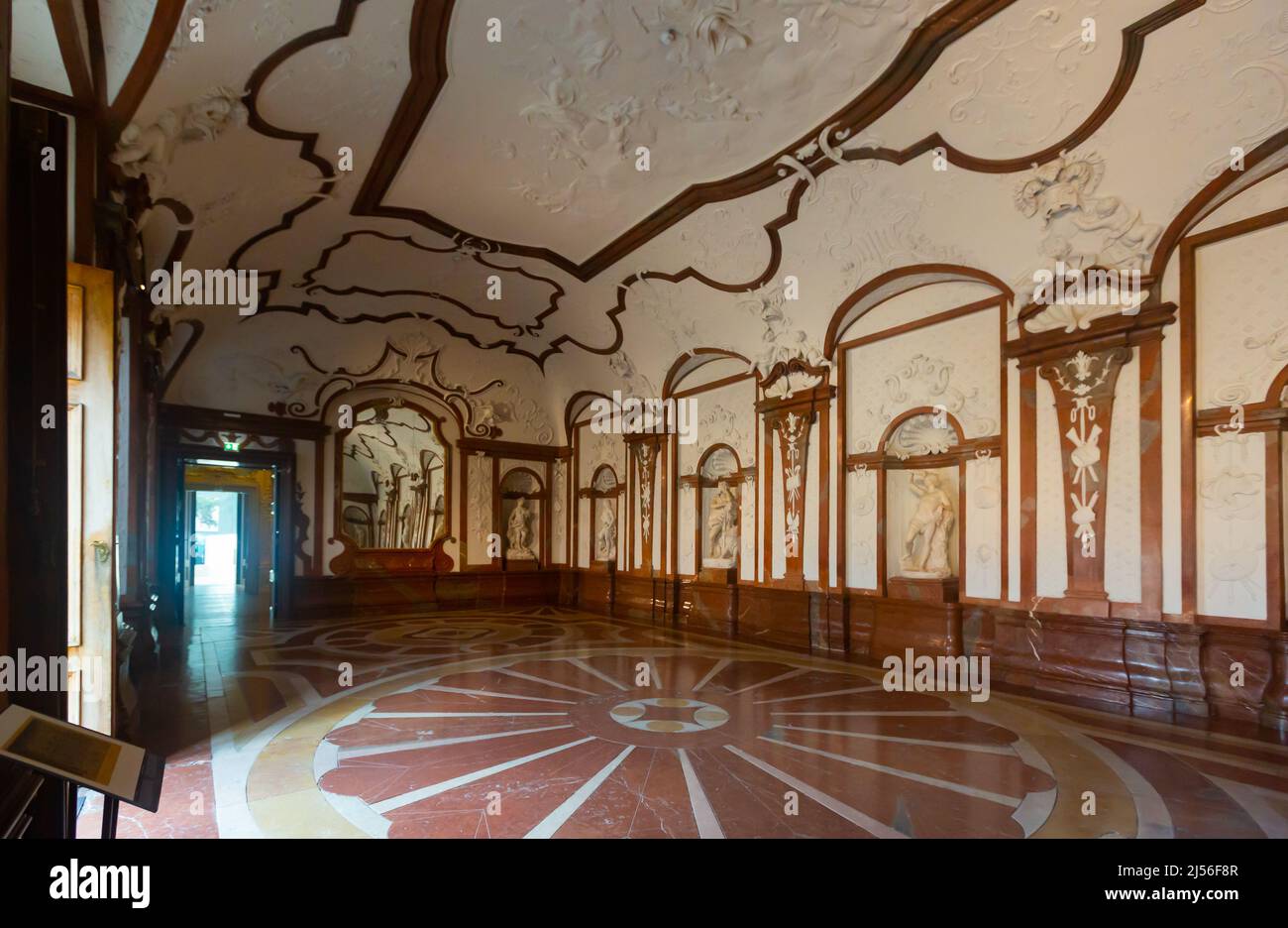 VIENNA, AUSTRIA - 30 GENNAIO 2022: Interno nel belvedere inferiore Foto Stock