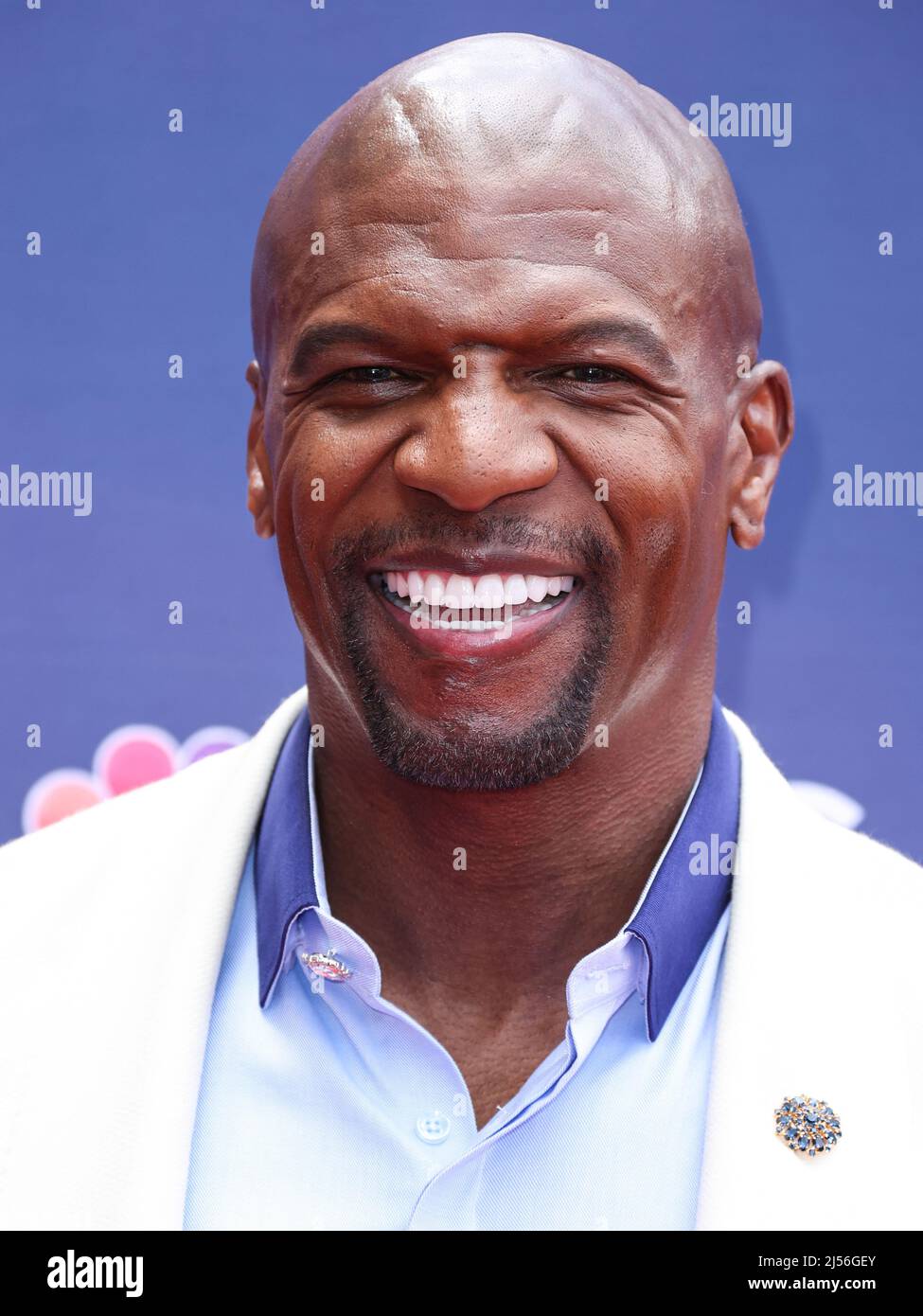 Pasadena, Stati Uniti. 20th Apr 2022. PASADENA, LOS ANGELES, CALIFORNIA, USA - APRILE 20: L'attore americano Terry Crews arriva alla stagione 17 Kick-off Red Carpet della NBC 'America's Got Talent' che si tiene presso l'Auditorium civico di Pasadena il 20 Aprile 2022 a Pasadena, Los Angeles, California, Stati Uniti. (Foto di Xavier Collin/Image Press Agency) Credit: Image Press Agency/Alamy Live News Foto Stock