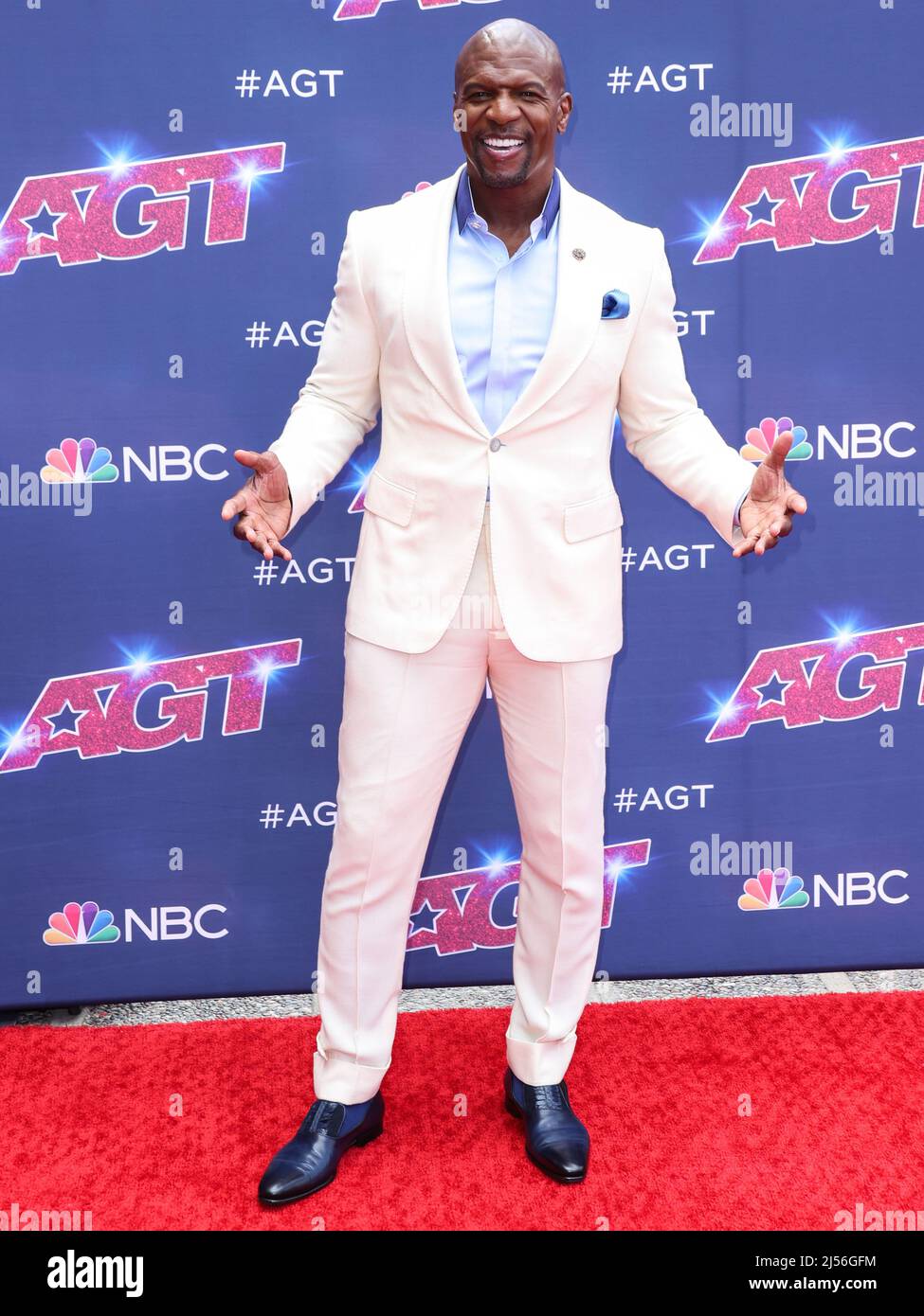 Pasadena, Stati Uniti. 20th Apr 2022. PASADENA, LOS ANGELES, CALIFORNIA, USA - APRILE 20: L'attore americano Terry Crews arriva alla stagione 17 Kick-off Red Carpet della NBC 'America's Got Talent' che si tiene presso l'Auditorium civico di Pasadena il 20 Aprile 2022 a Pasadena, Los Angeles, California, Stati Uniti. (Foto di Xavier Collin/Image Press Agency) Credit: Image Press Agency/Alamy Live News Foto Stock