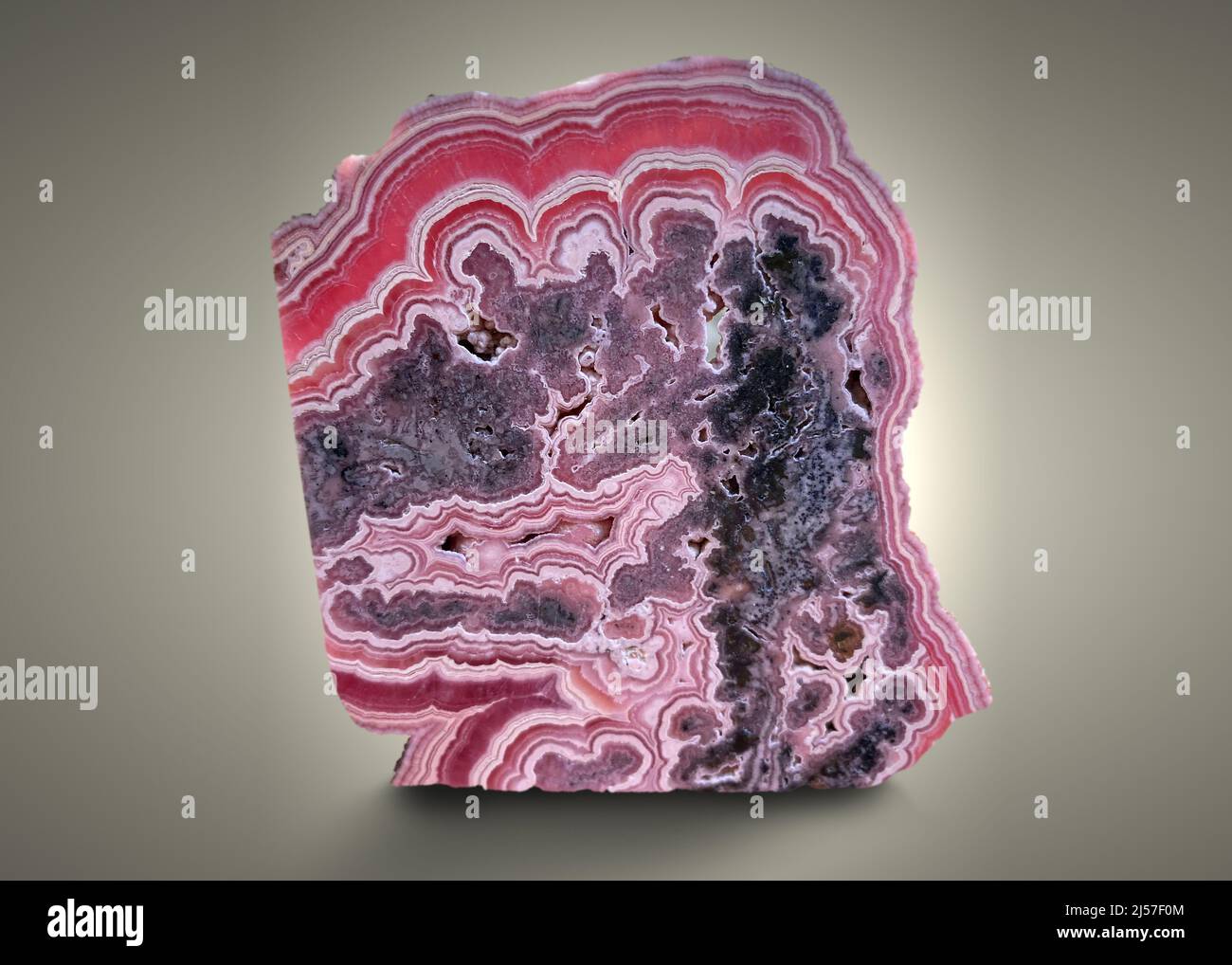 rhodocrosite, pietra minerale campione pietra pietra geologia cristallo gemma Foto Stock