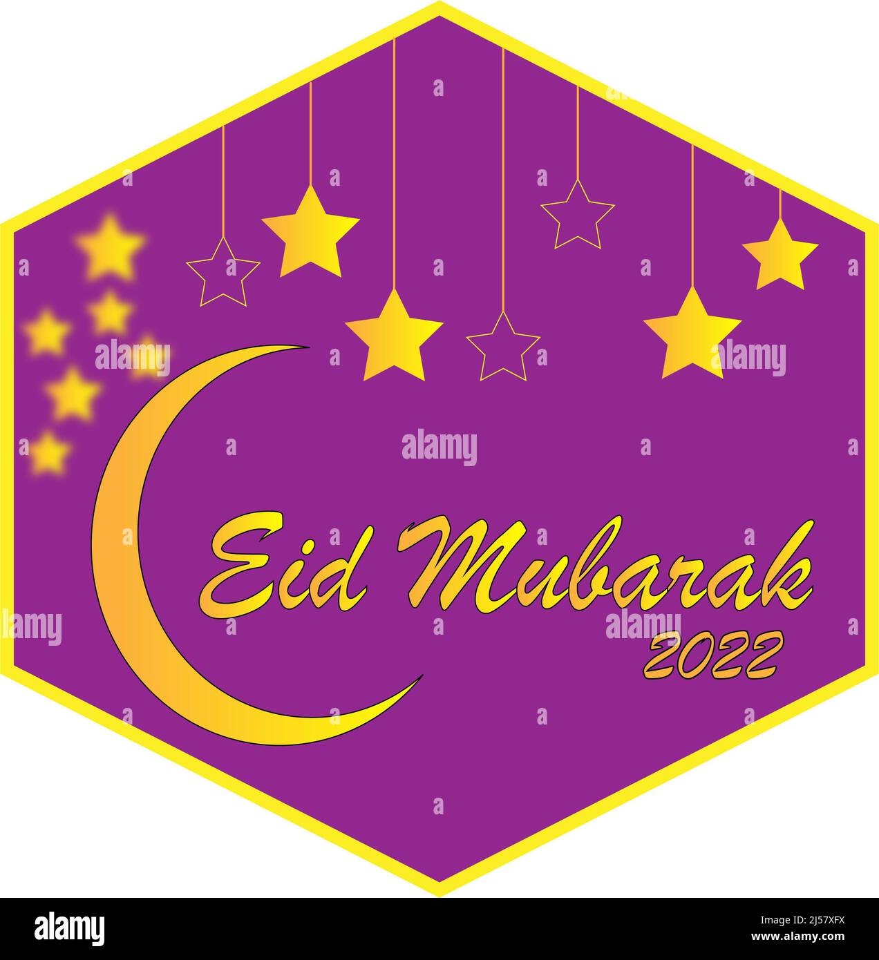 EID Mubarak cartolina Illustrazione, vettore cartoon Ramadan Kareem Ramazan che desidera per il festival islamico per banner, poster, sfondo, flyer, illu Foto Stock
