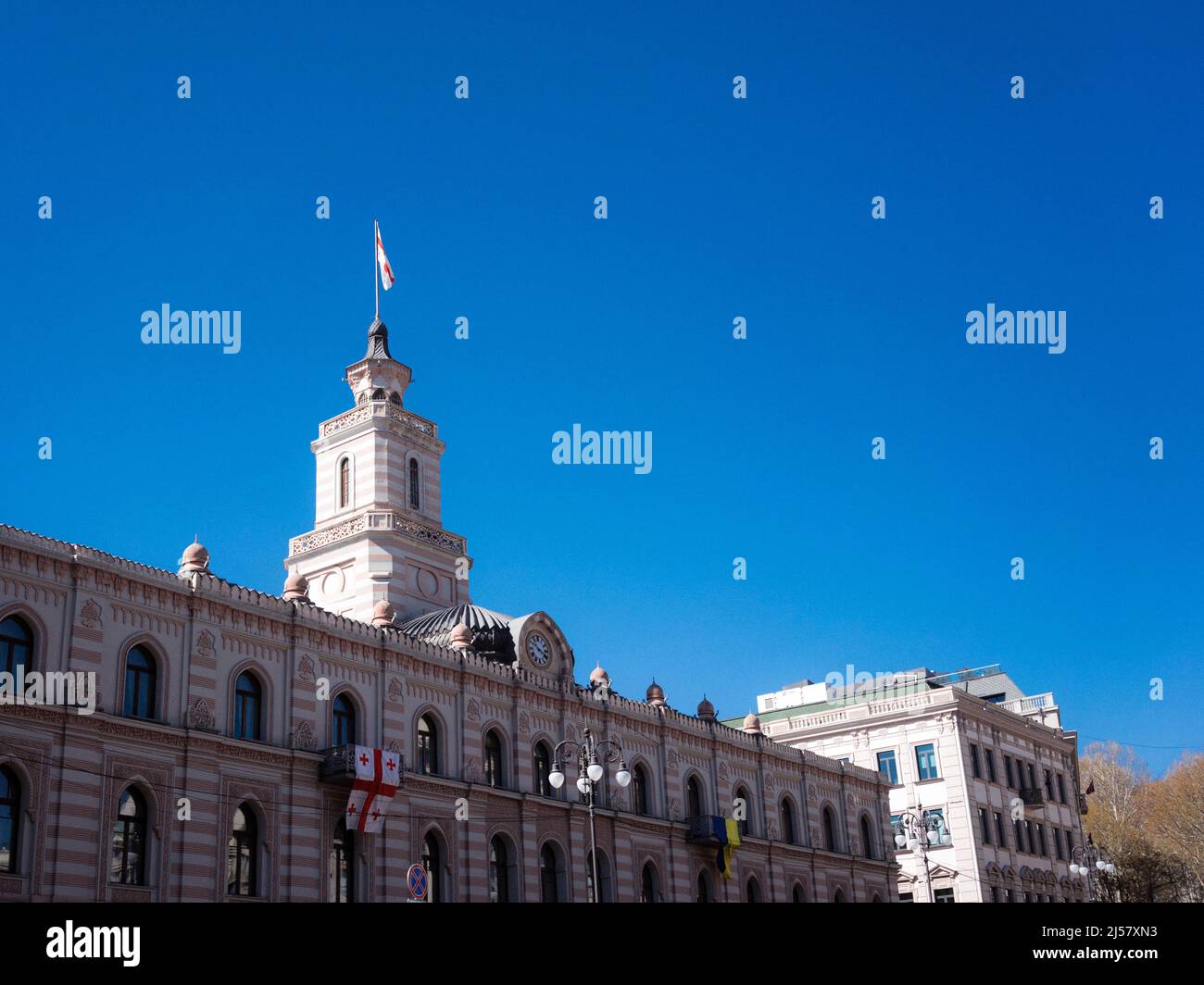 Georgia/Tbilisi: Consiglio comunale a Piazza della libertà Foto Stock