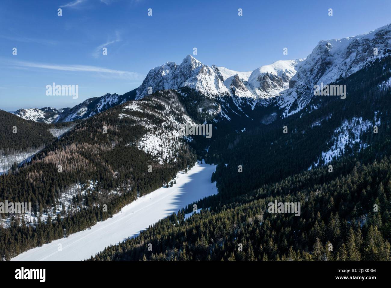 Valle del piccolo Prato, Monti Tatra, Polonia Foto Stock