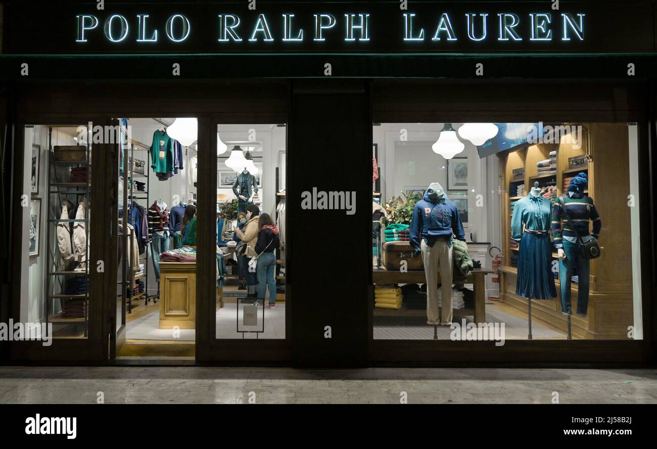 Polo Ralph Lauren Store, Via della Liberta, Palermo, Sicilia, Italia Foto  stock - Alamy
