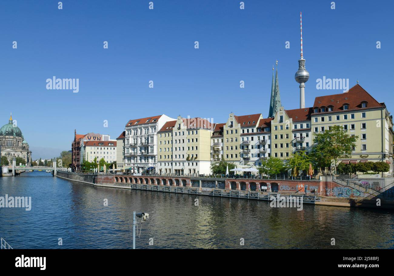 Nikolaiviertel Quarter, Mitte, Berlino, Germania Foto Stock