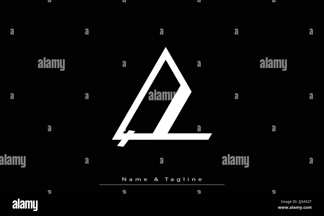 Lettere alfabetiche iniziali logo monogramma QL , LQ Illustrazione Vettoriale