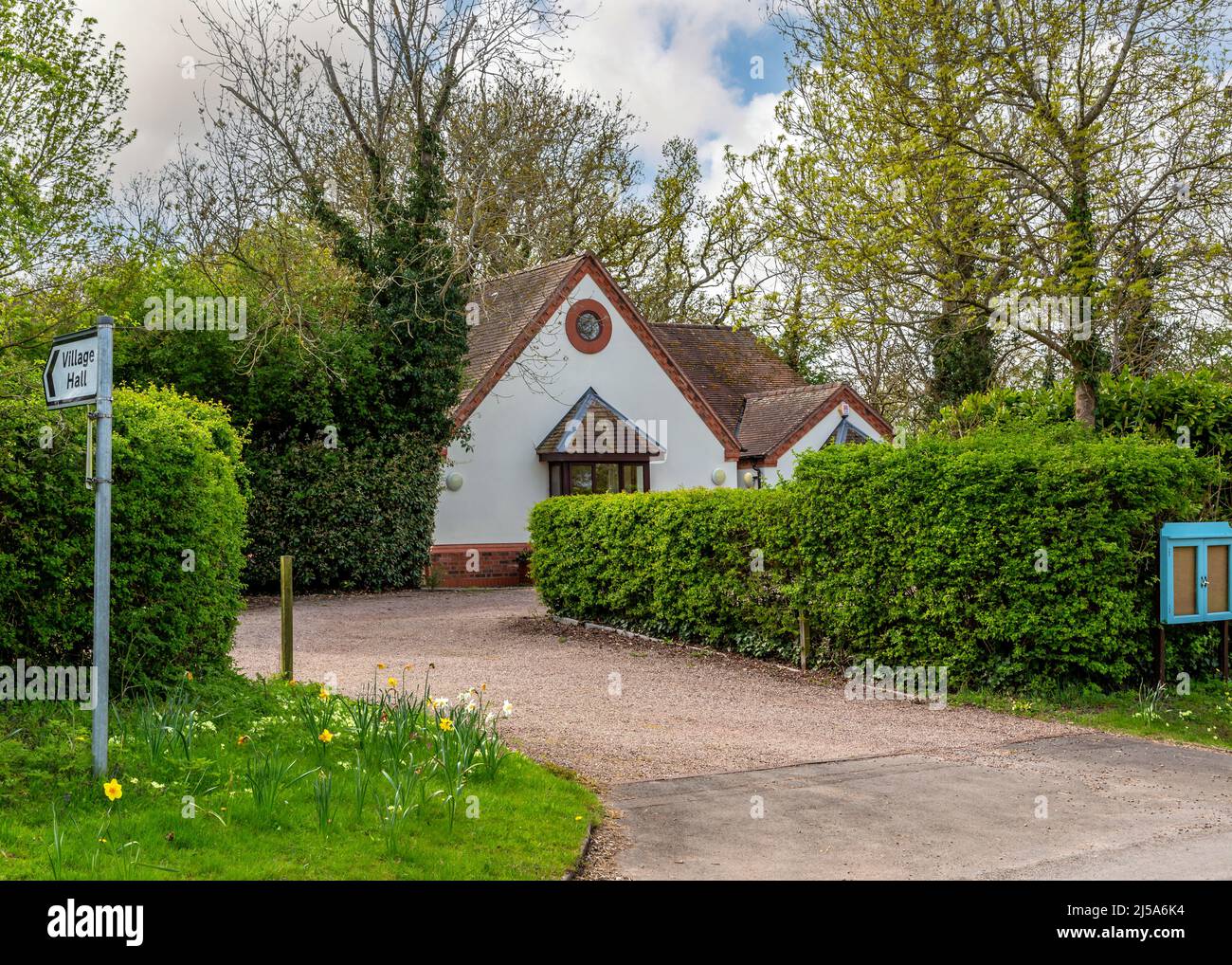 Abbots Morton Village Hall, Abbots Morton, Worcestershire, Inghilterra. Foto Stock