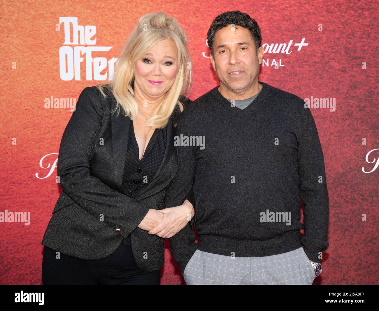 20 aprile 2022 - Los Angeles, California - Caroline Rhea e Oscar Nunez . Los Angeles Premiere di Paramount Plus New Series ''l'offerta' (Credit Image: © Billy Bennight/AdMedia via ZUMA Press Wire) Foto Stock