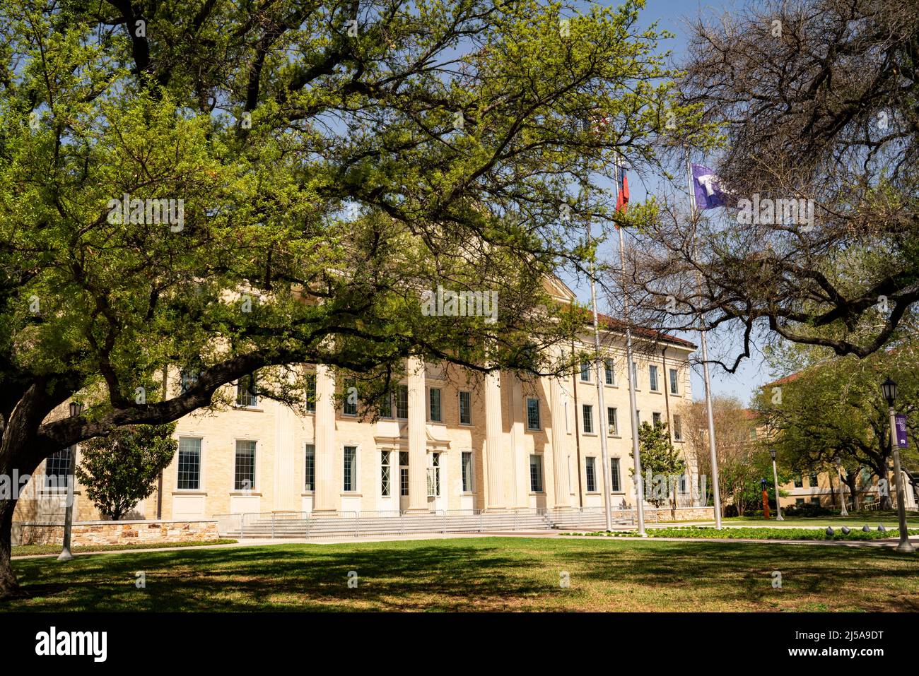 Texas Christian University, campus della TCU Foto Stock