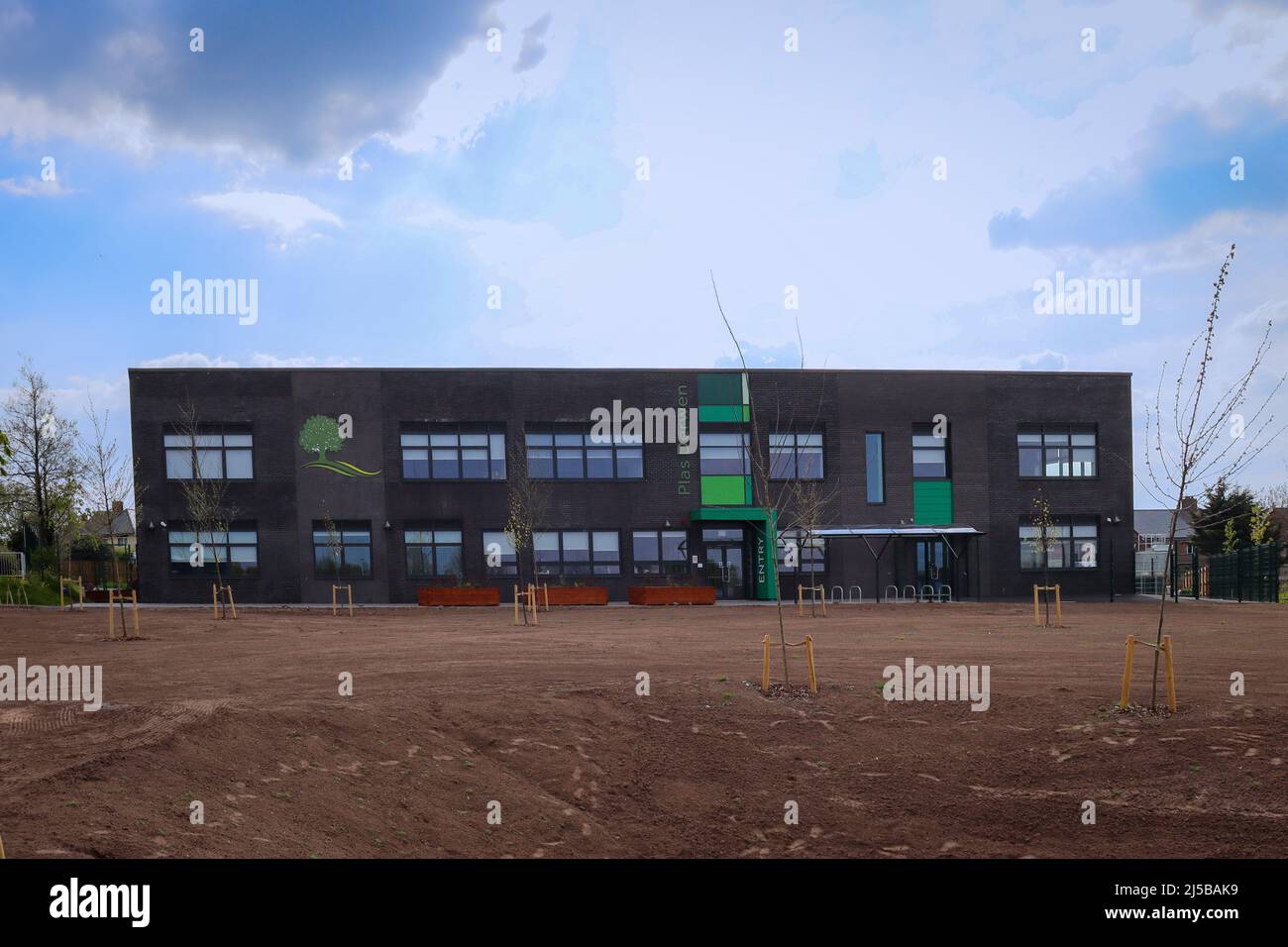 Queensferry Campus, New School Building, Plas Derwen, Charmleys Lane, Shotton Foto Stock