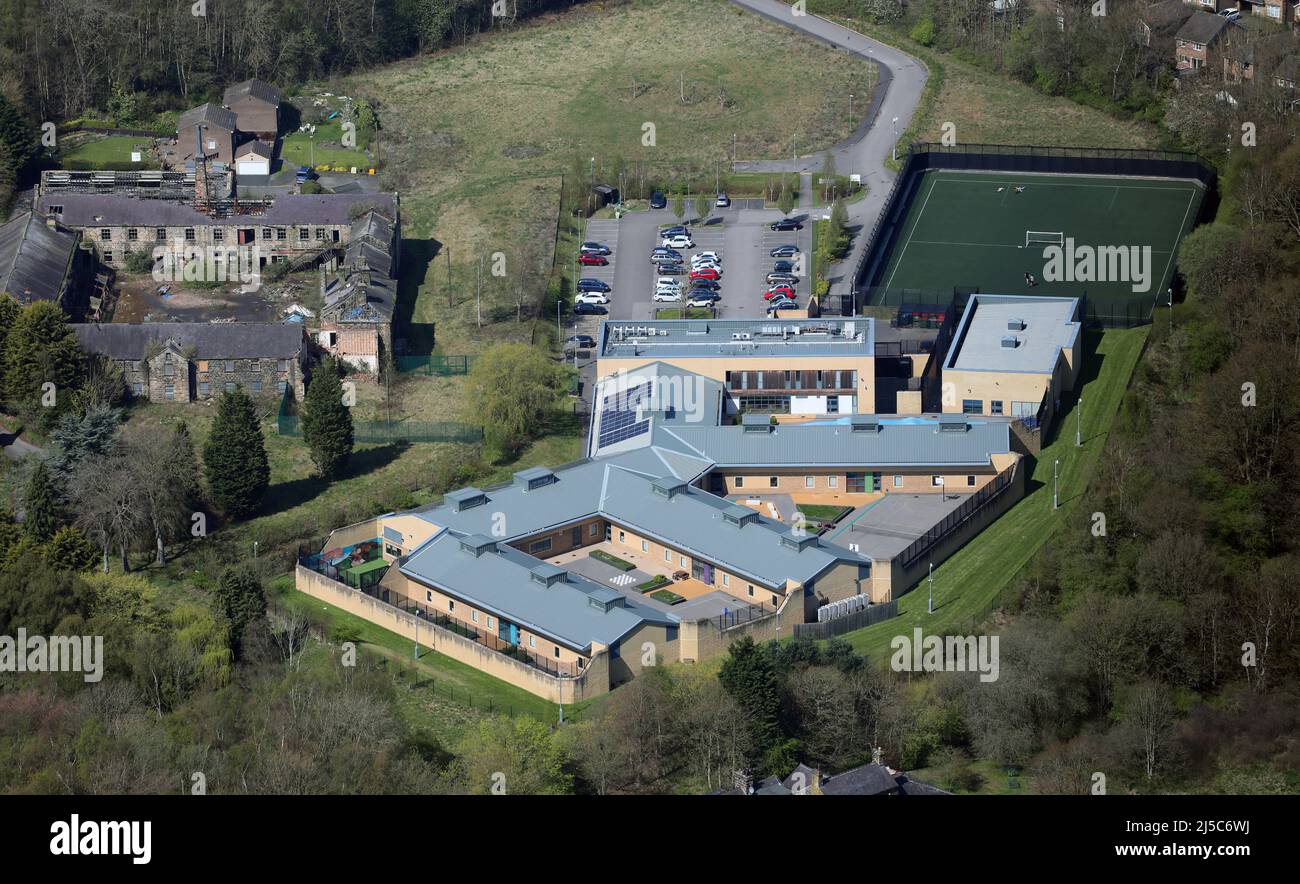 Vista aerea di Adel Beck Secure Children's Home Foto Stock