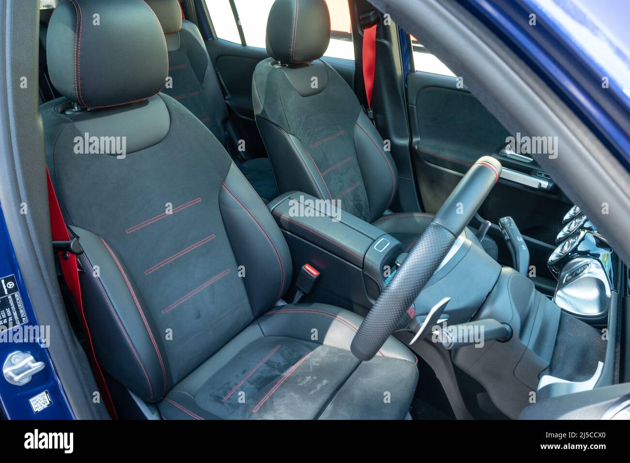 Hong Kong, Cina Feb 14 , 2022 : Mercedes-AMG GLB 35 2022 Interior Feb 14 2022 a Hong Kong. Foto Stock