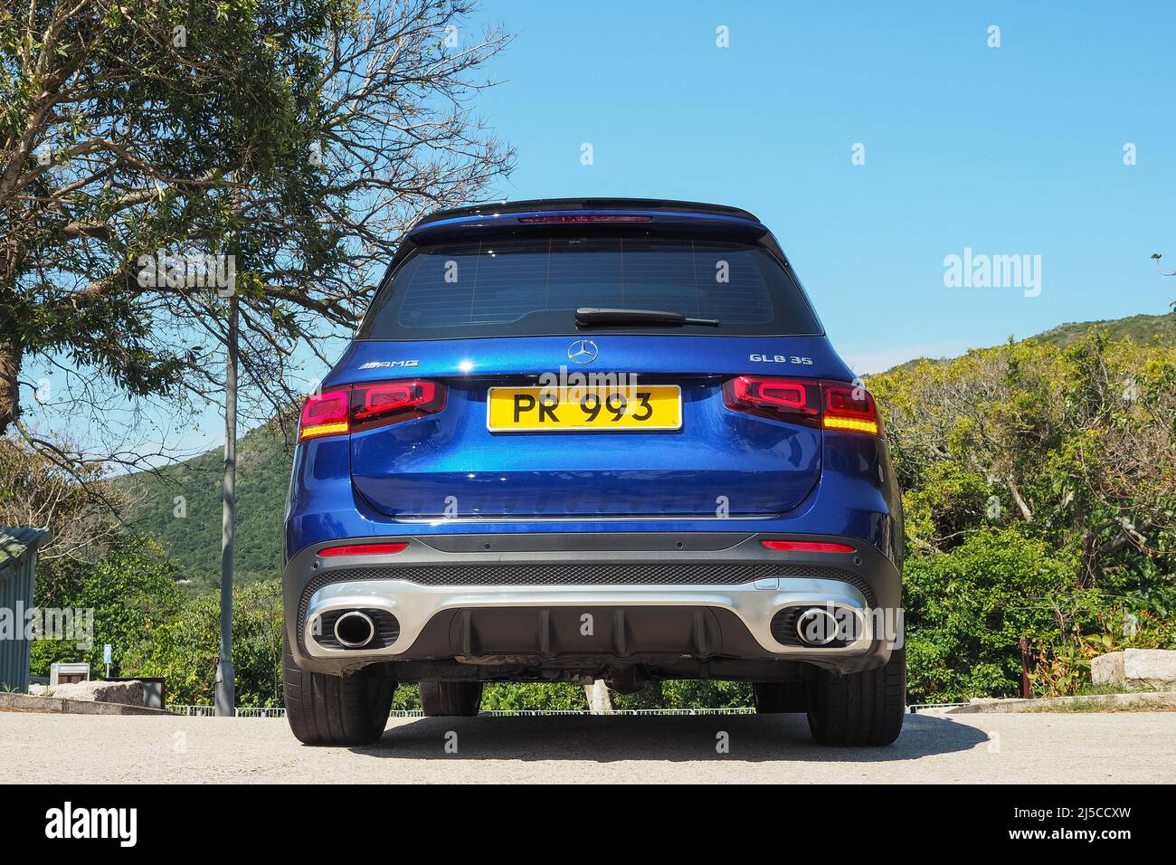 Hong Kong, Cina Feb 14 , 2022 : Mercedes-AMG GLB 35 2022 Test Drive Day Feb 14 2022 a Hong Kong. Foto Stock