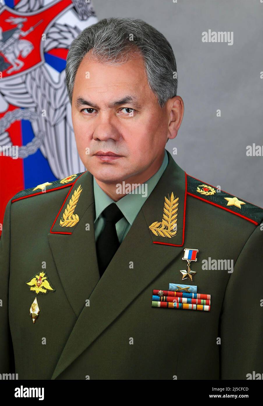 SERGEI SHOIGU politico russo e Ministro della Difesa r nel 2014r Foto Stock