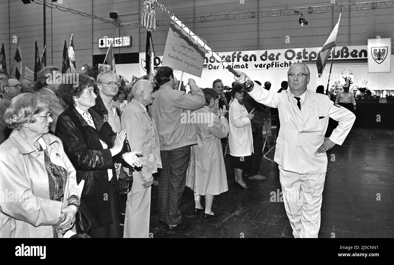 Duesseldorf, DEU, 19.06.1991 - incontro tedesco dei prussiani orientali a Duesseldorf. [traduzione automatizzata] Foto Stock